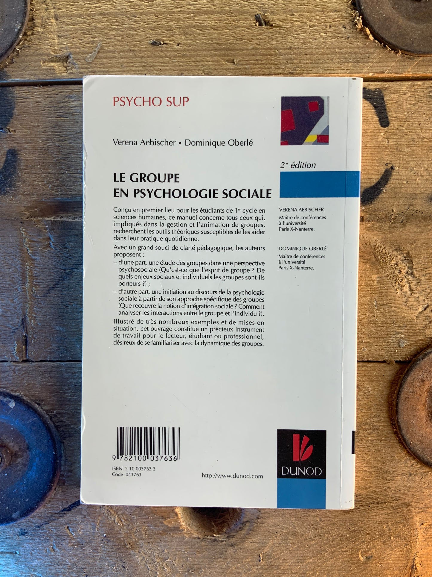 Le groupe en psychologie sociale - Varena Aebischer et Dominique Oberlé