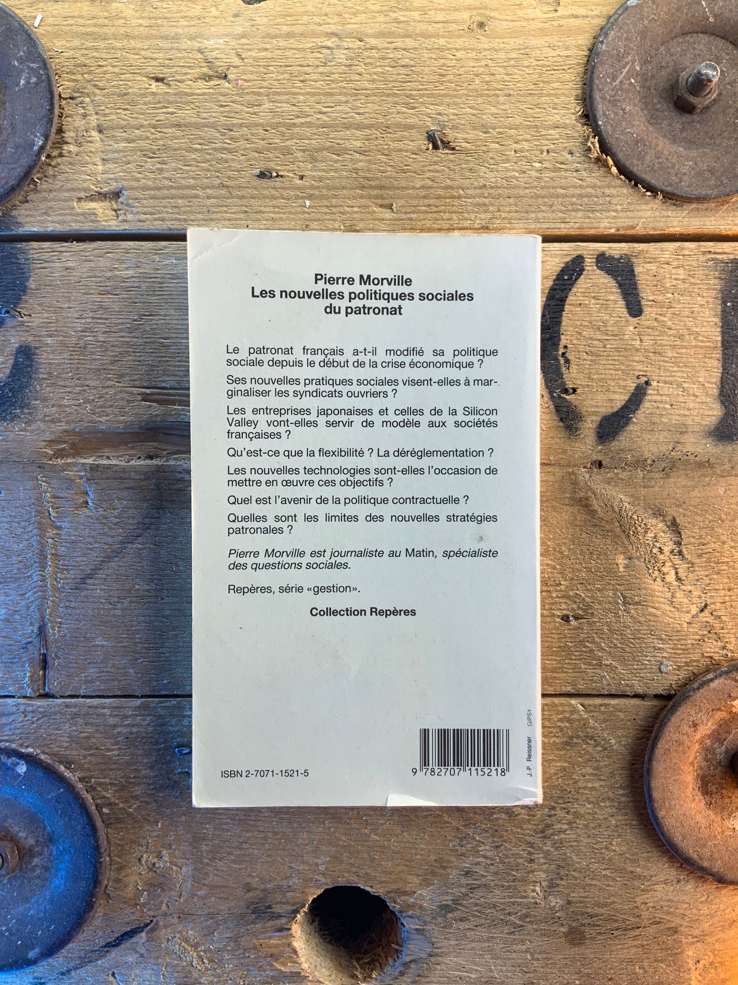 Les nouvelles politiques sociales du patronat - Pierre Morville