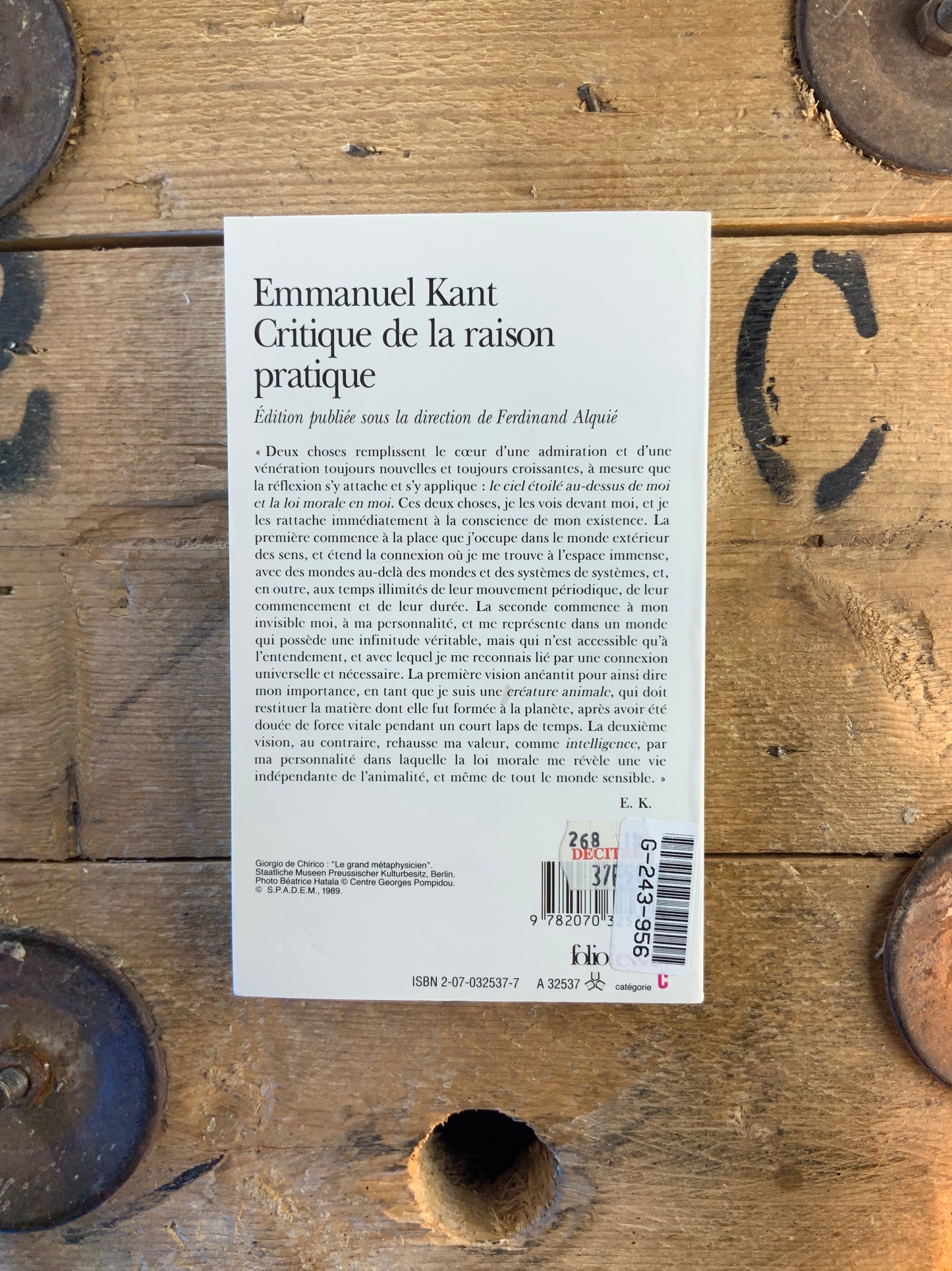 Critique de la raison pratique - Emmanuel Kant
