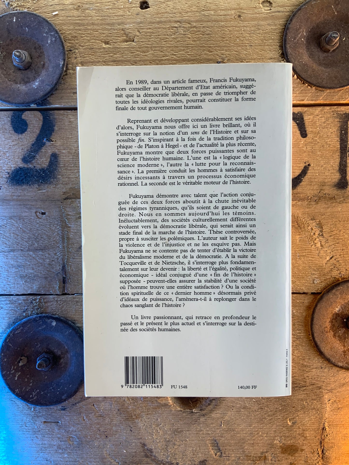 La fin de l’histoire et le dernier homme - Francis Fukuyama