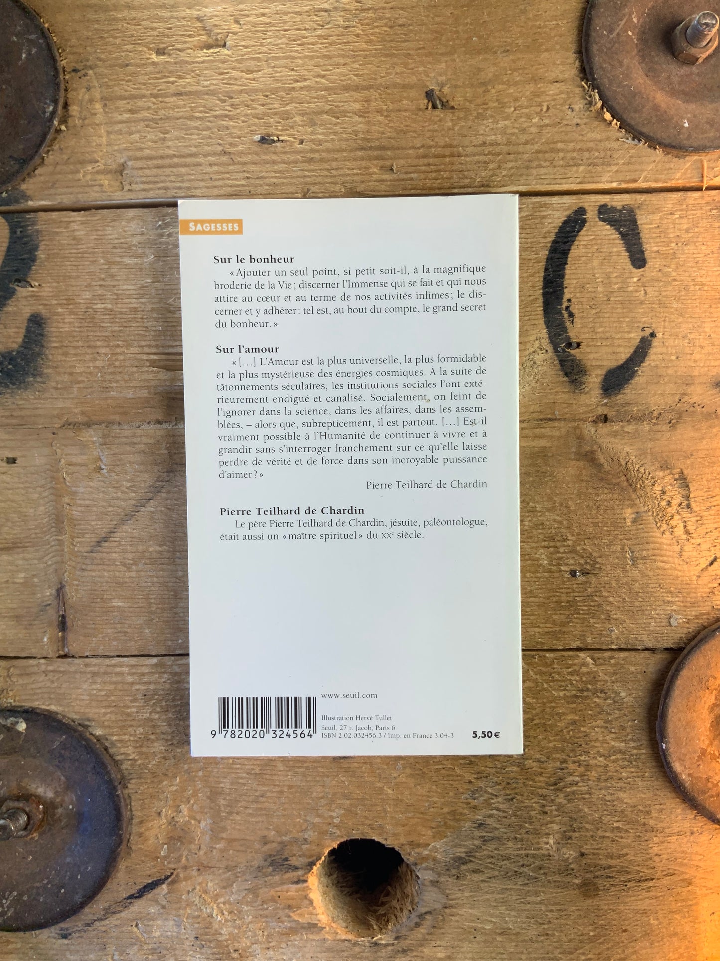 Sur le bonheur, Sur l’amour - Pierre Tielhard de Chardin