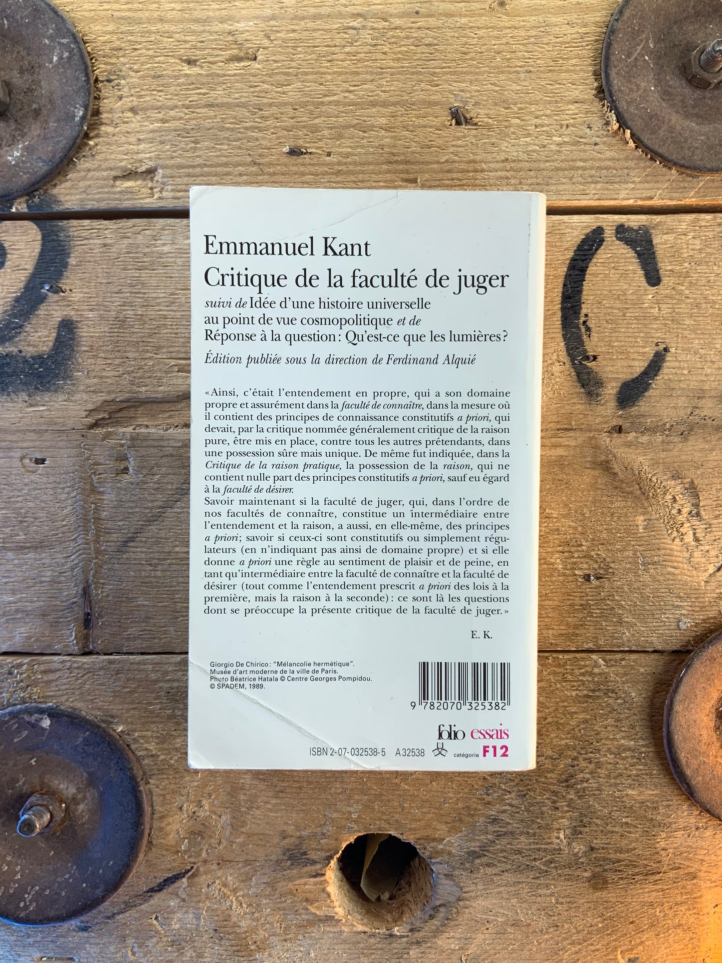 Critique de la faculté de juger - Emmanuel Kant