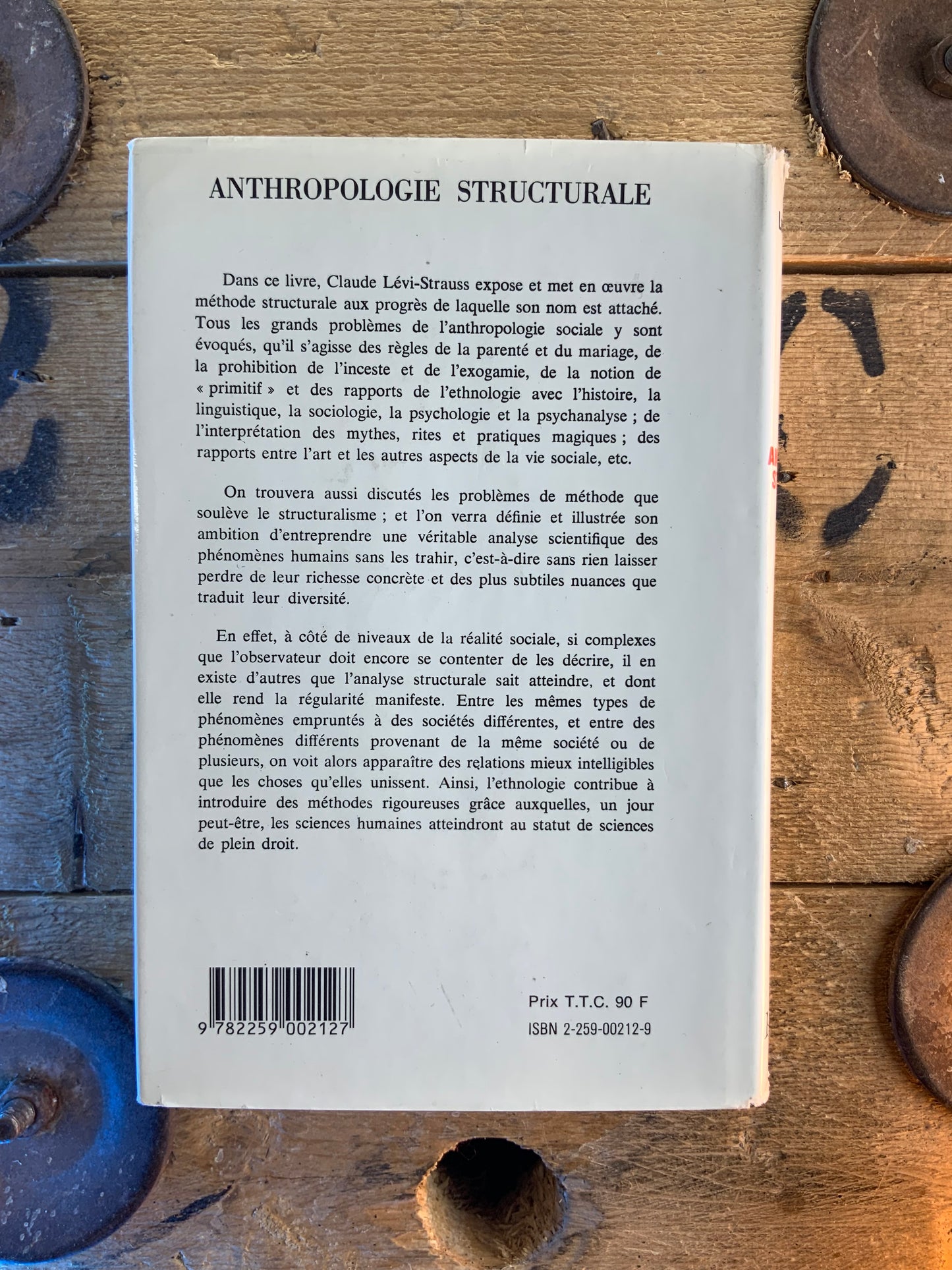 Anthropologie structurale - Claude Lévi-Strauss