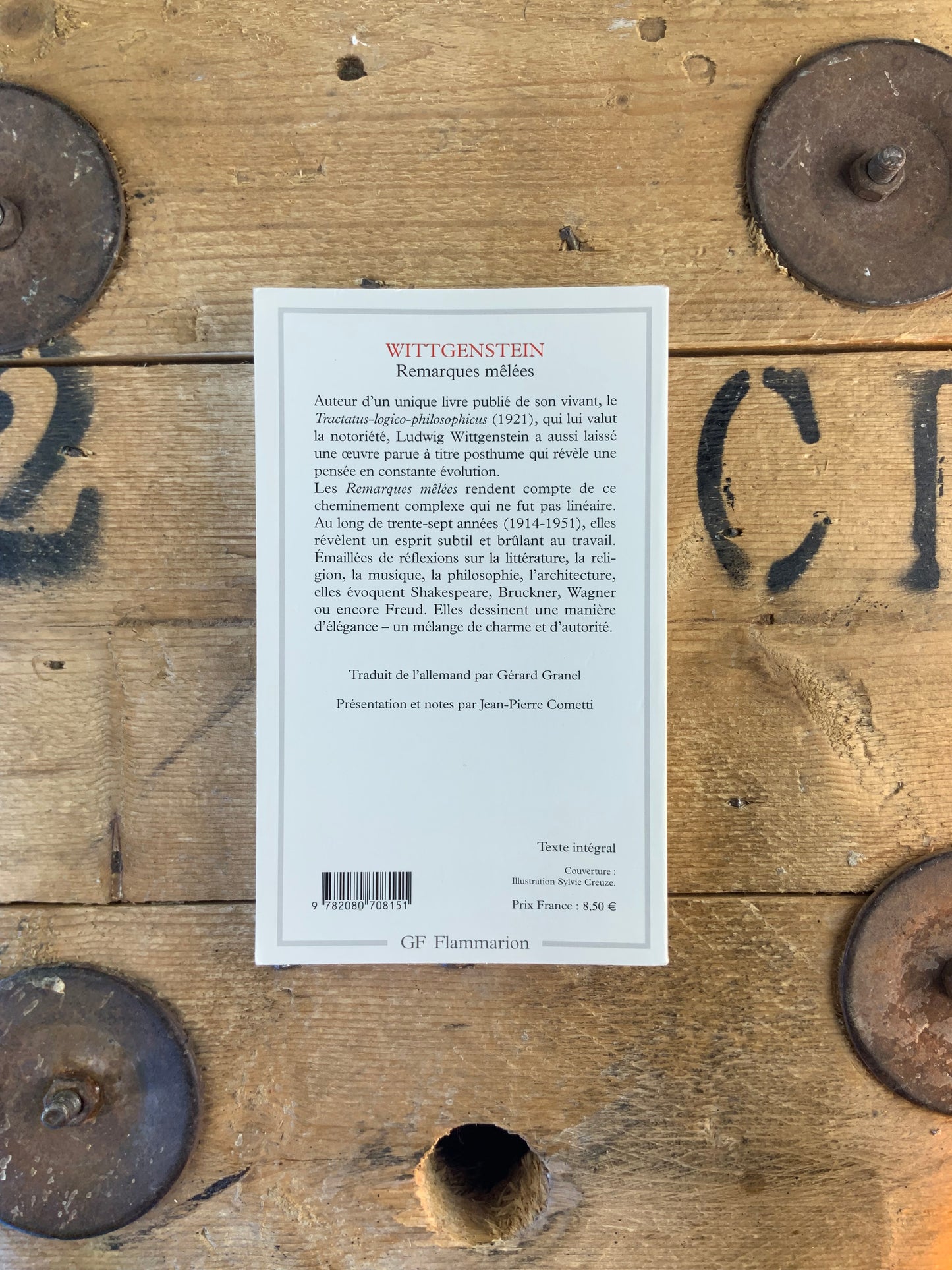 Remarques mêlées - Ludwing Wittgenstein