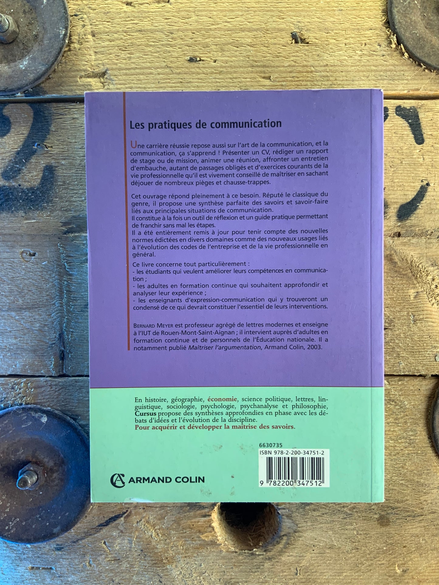 Les pratiques de communication : de l’enseignement supérieur à la vie professionnelle - Bernard Meyer