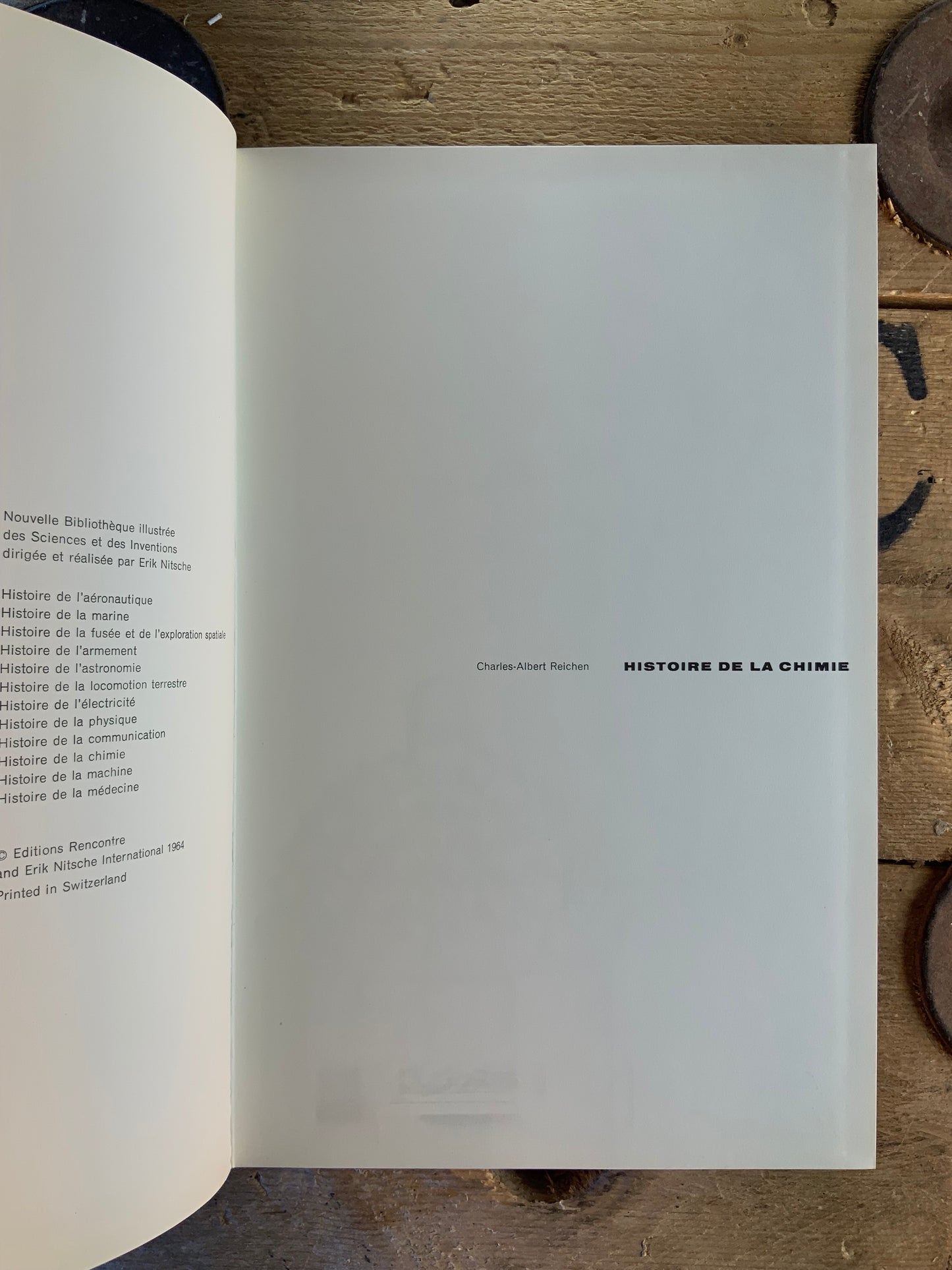Histoire de la Chimie - Charles-Albert Reichen
