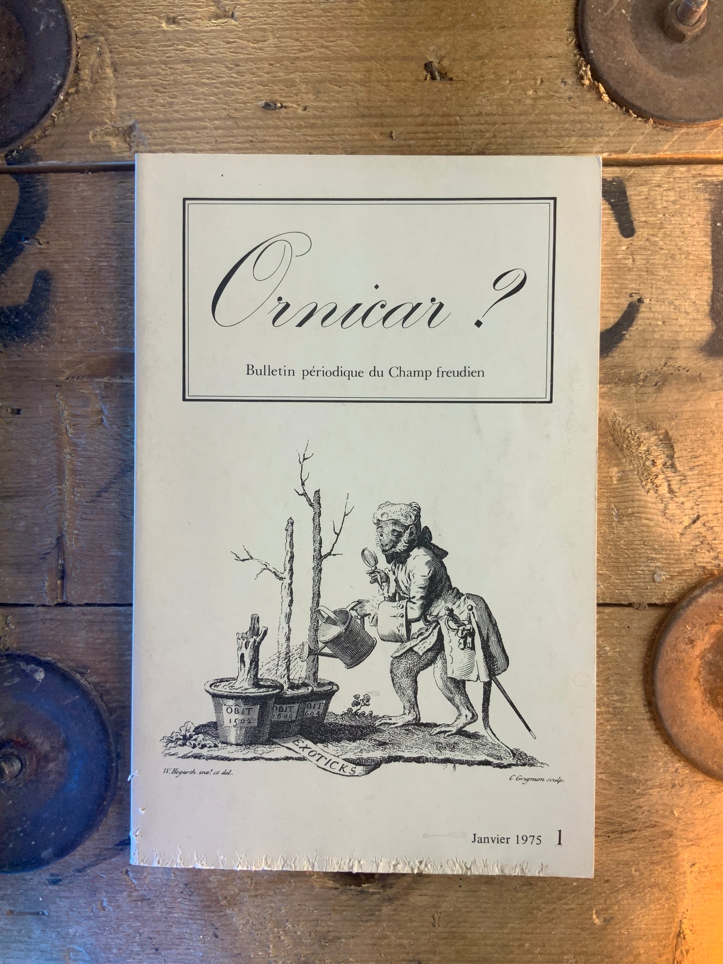 Ornicar ? Bulletin périodique du champs freudieun Numéro 1