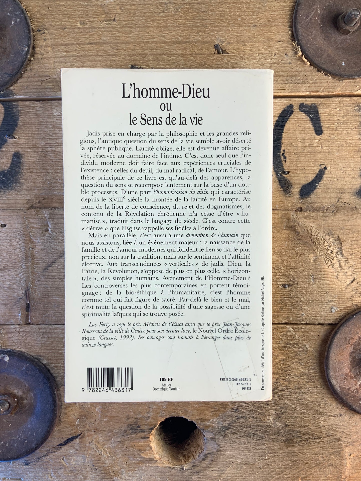 L’homme-Dieu ou Le sens de la vie - Luc Ferry