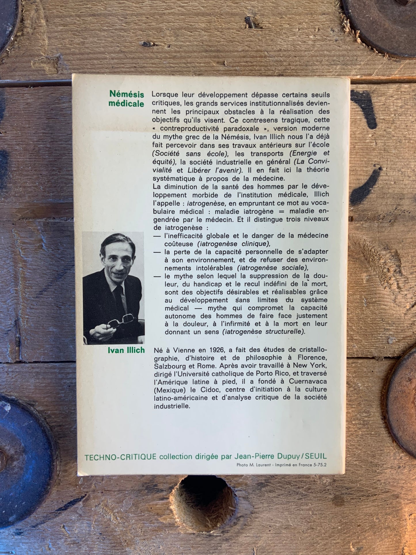 Némésis médicale : l’expropriation de la santé - Ivan Illich