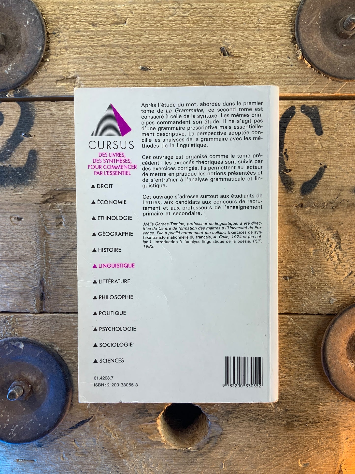 La grammaire : syntaxe - Joëlle Gardes-Tamine