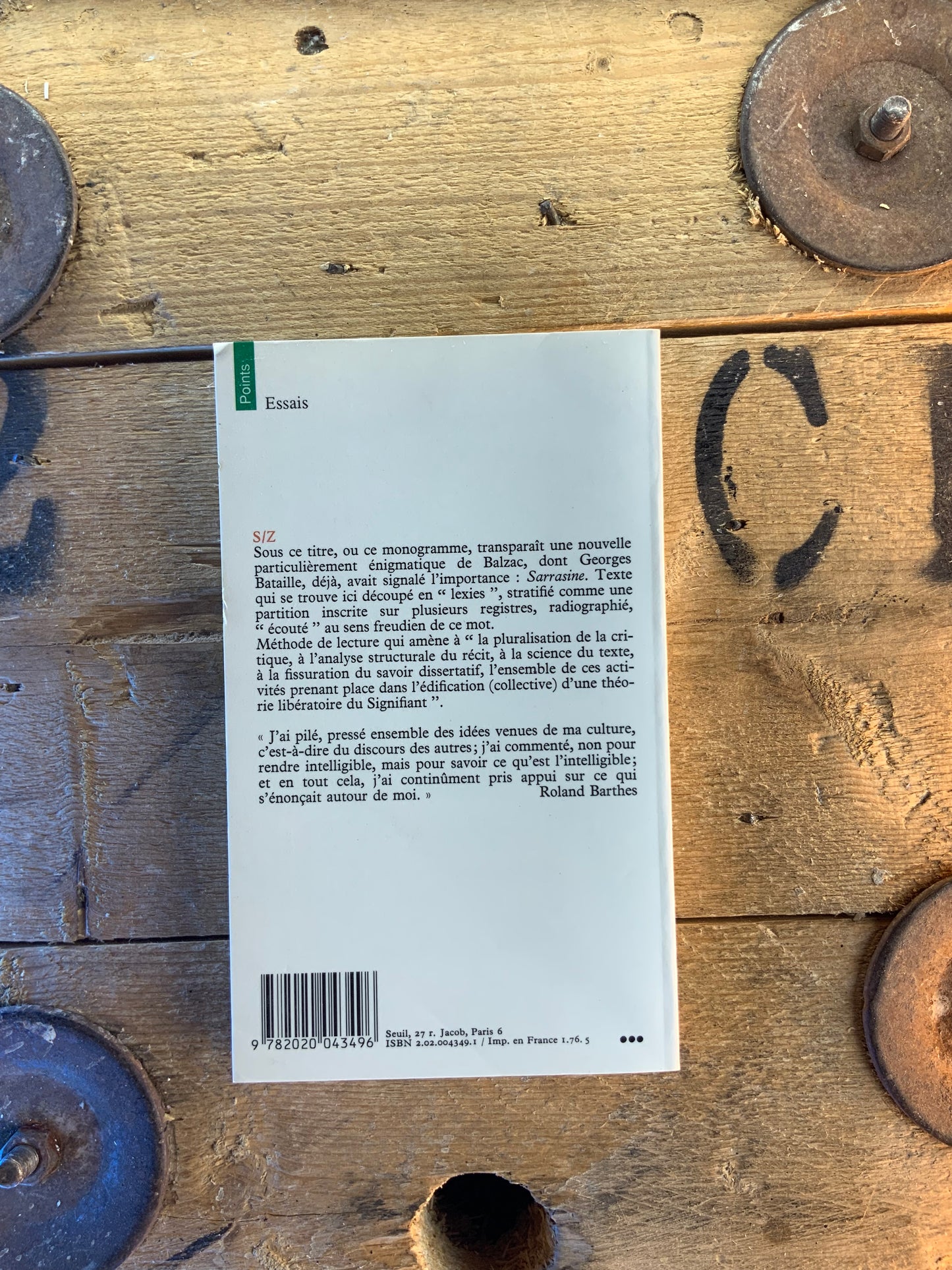 S/Z - Roland Barthes