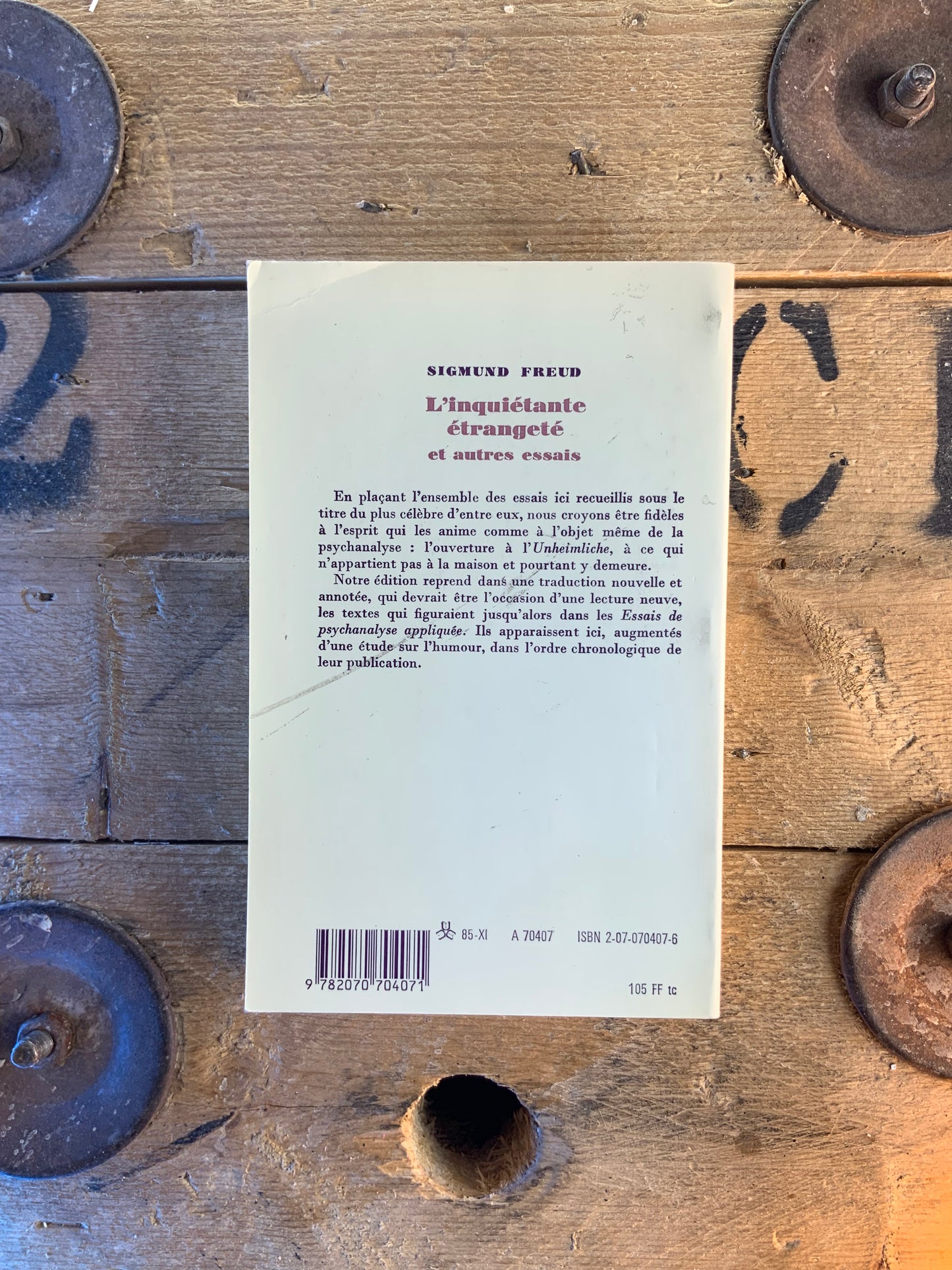 L’inquiétante étrangeté et autres essais - Sigmund Freud