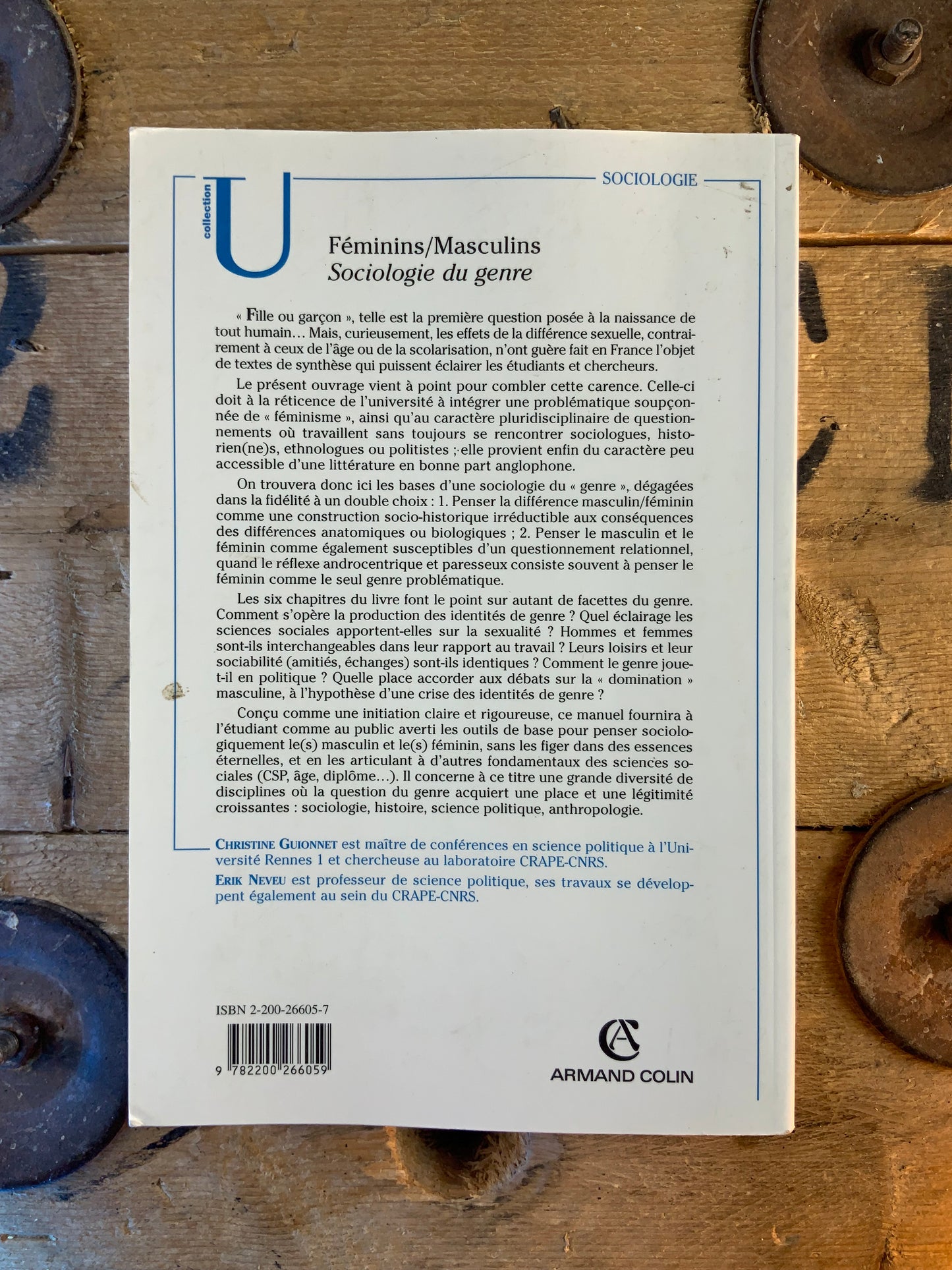 Féminins / Masculins : sociologie du genre - Christine Guionnet et Erick Neveu