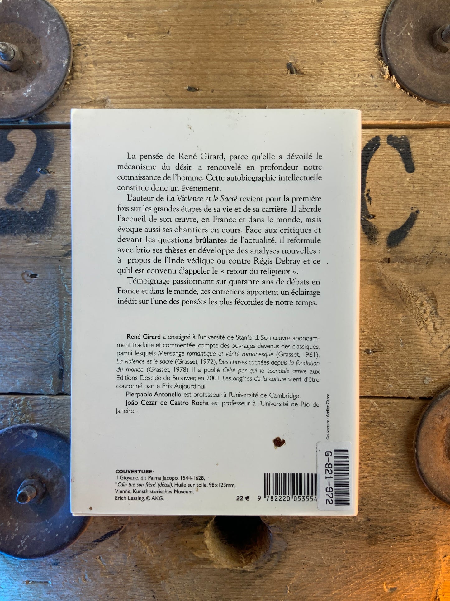 Les origines de la culture - René Girard