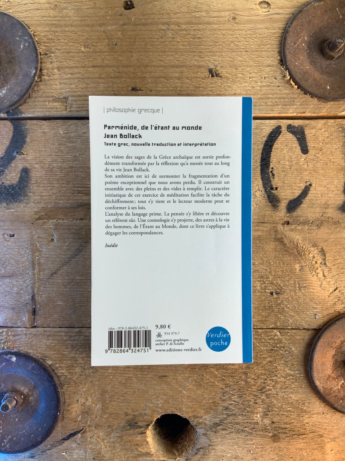 Parménide : de l’étant au monde - Jean Bollack