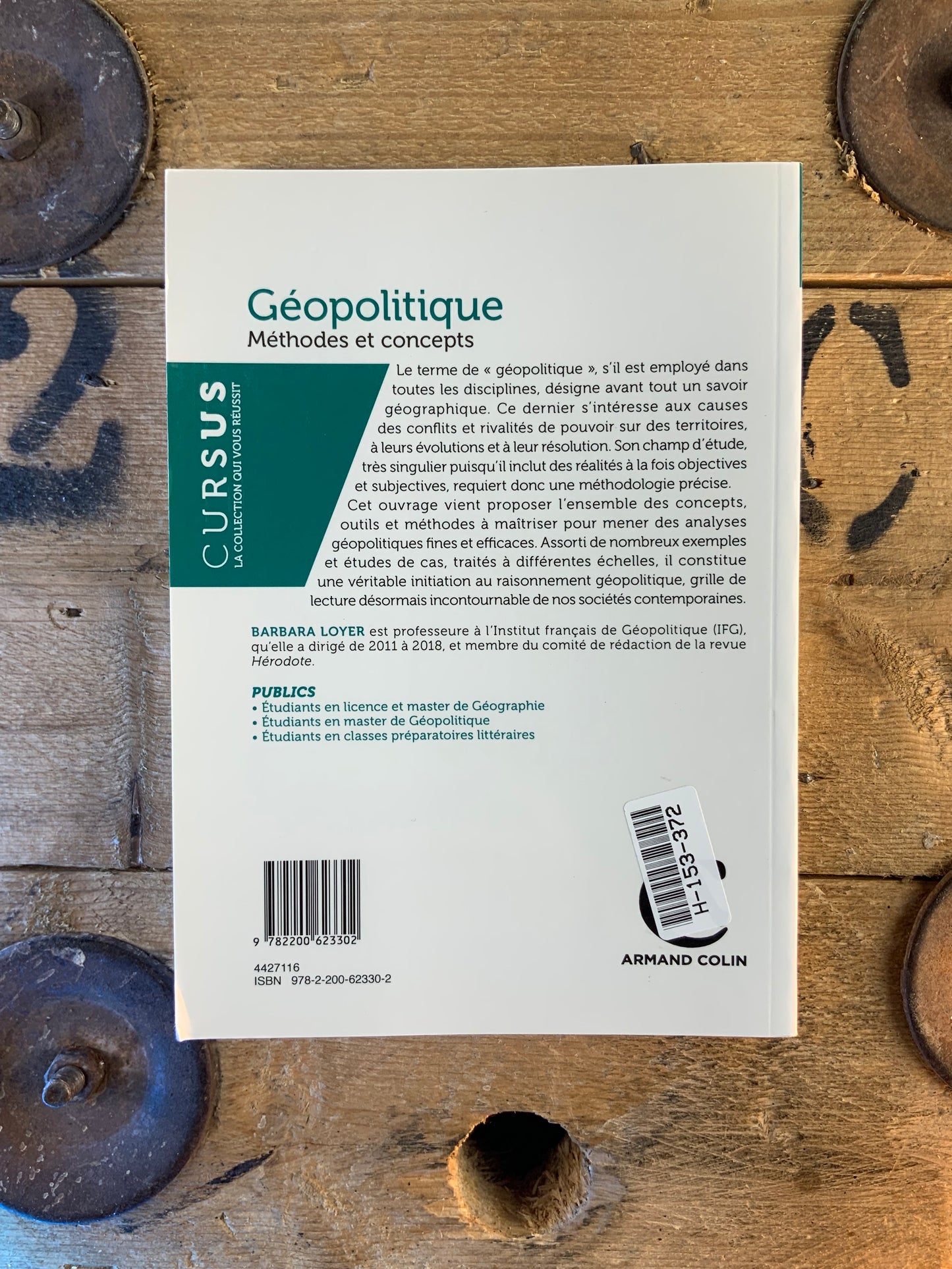 Géopolitique : méthodes et concepts - Barbara Loyer