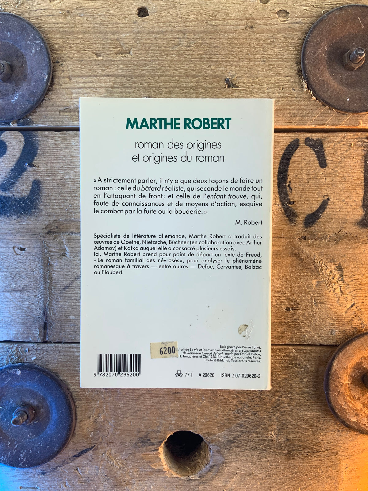 Roman des origines et origines du roman - Marthe Robert