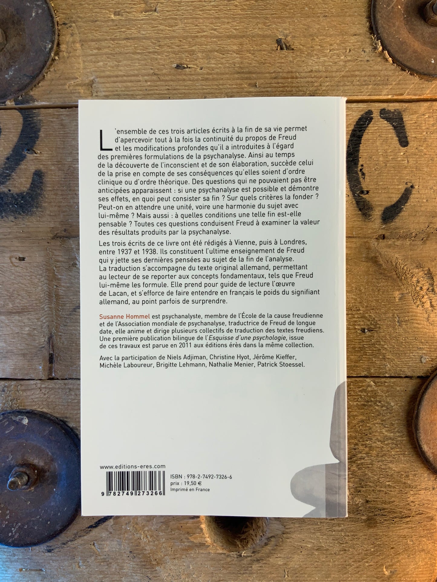 Fin d’analyse : L'analyse finie et l'analyse infinie, Construction dans l'analyse, La division du Ich dans le processus de défense - Sigmund Freud