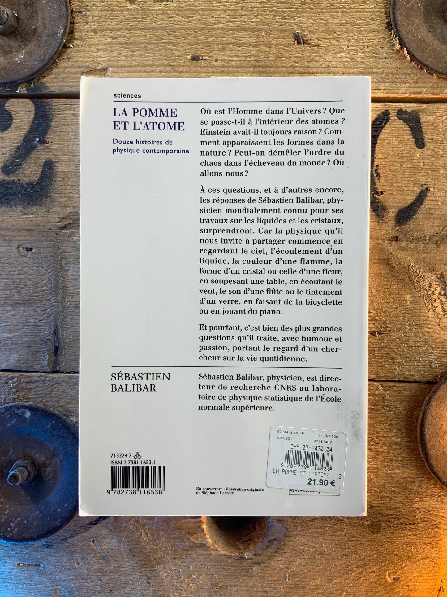 La pomme et l’atome : douze histoires de physique contemporaine - Sébastien Balibar