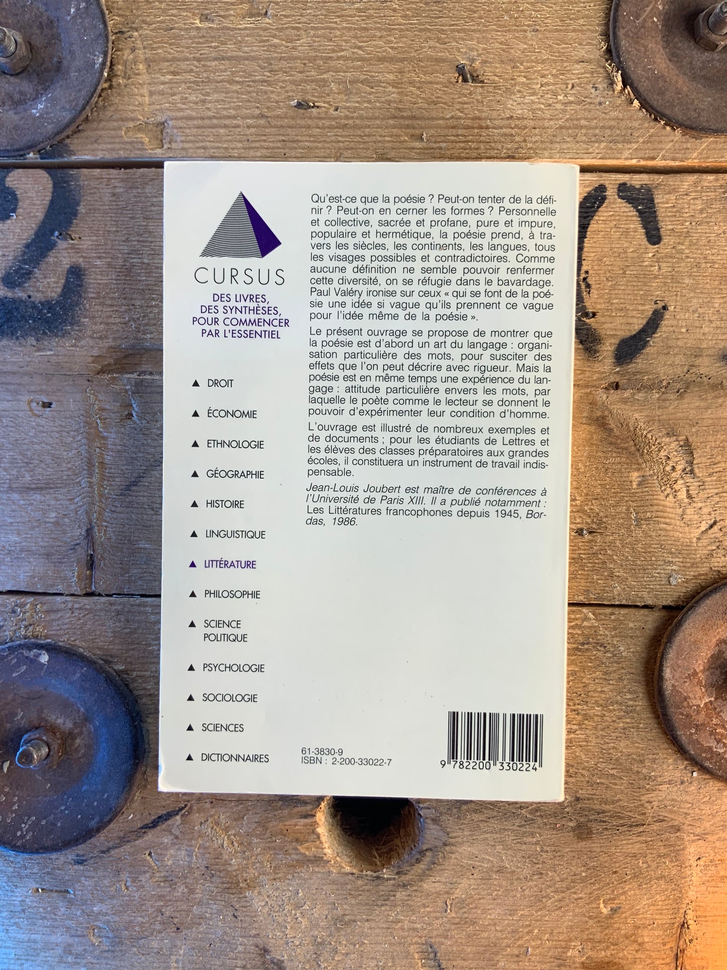 La poésie - Jean-Louis Joubert