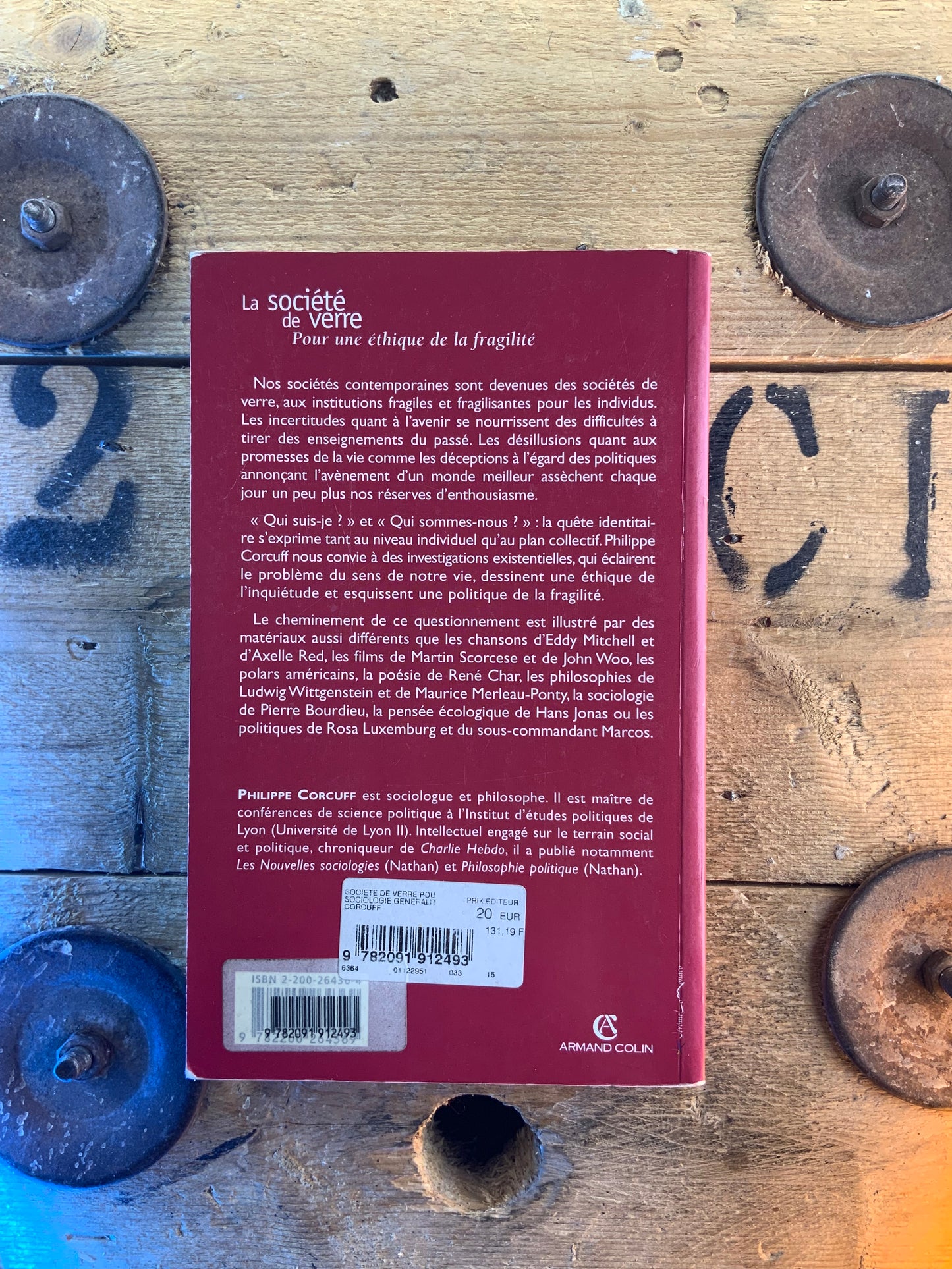 La société de verre : pour une éthique de la fragilité - Philippe Corcluff
