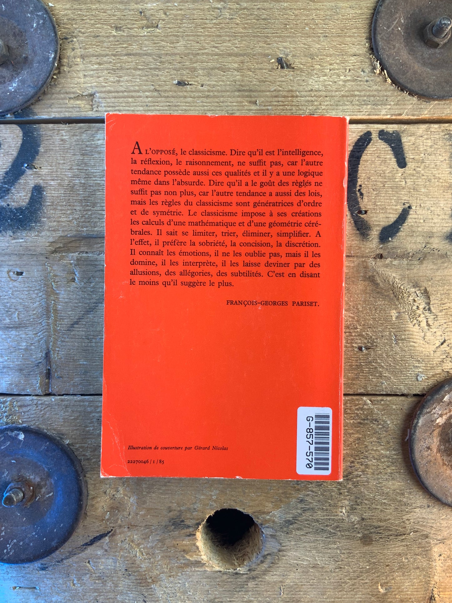 L’art classique - François-Georges Pariset