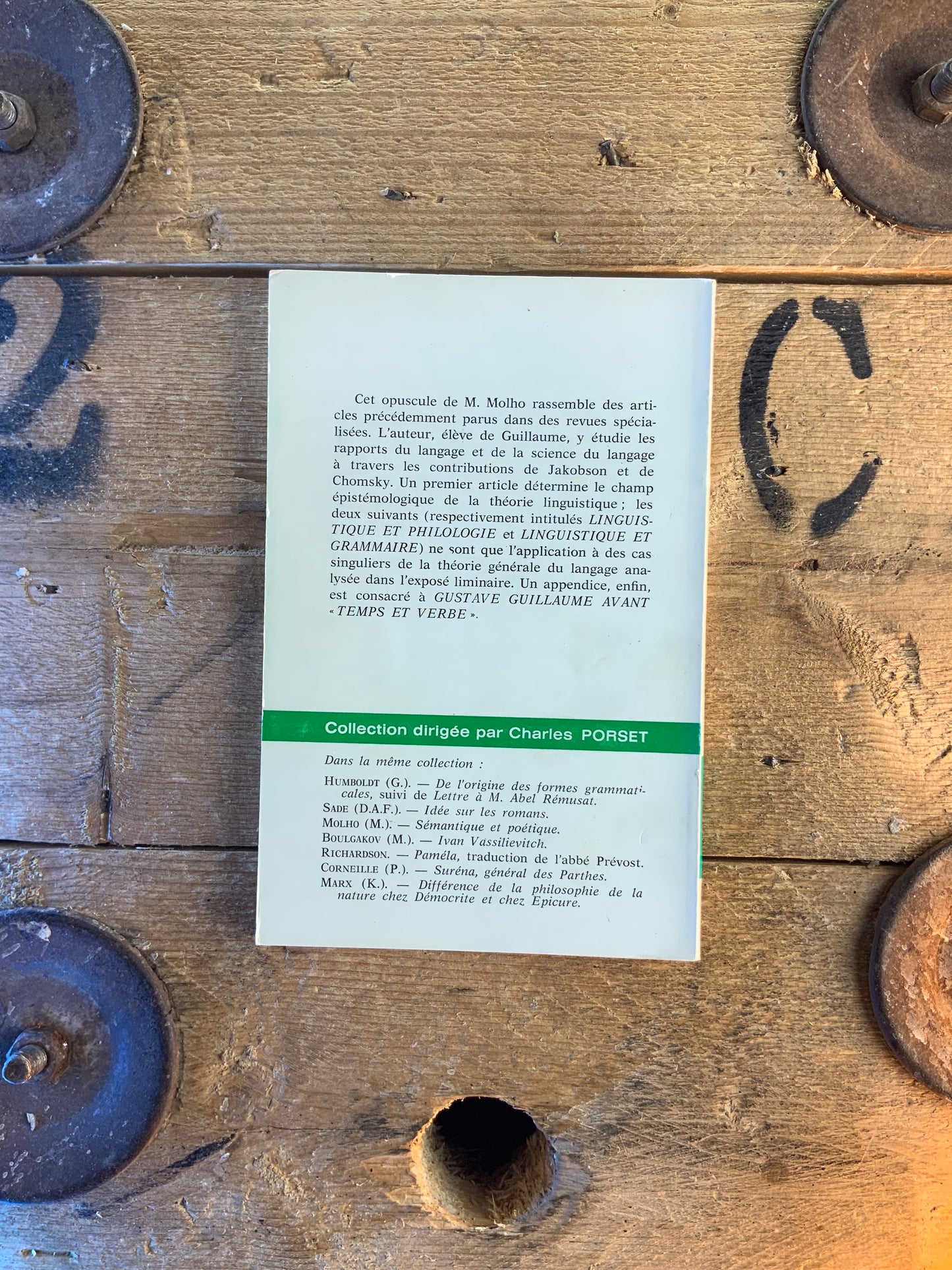 Linguistiques et Langage - Maurice Molho