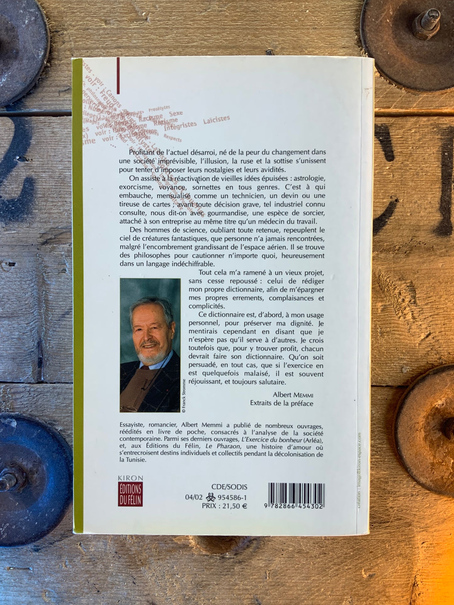 Dictionnaire critique à l’usage des incrédules - Albert Memmi