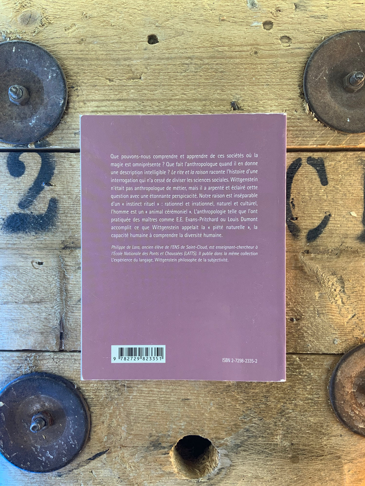 Le rite et la raison : Wittgenstein anthropologue - Philippe de Lara