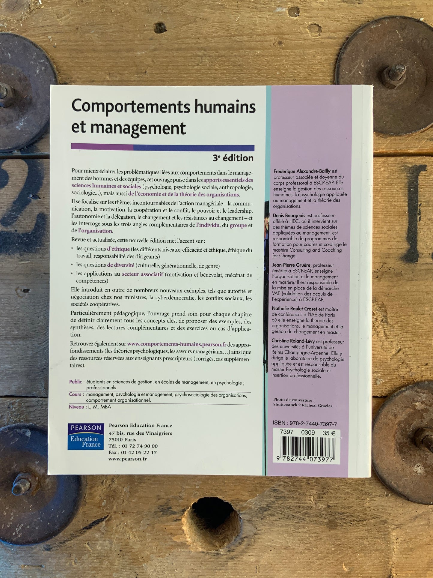 Comportements humains et management - Yves BAILLY, Denis BOURGEOIS, Jean Pierre GRUERE