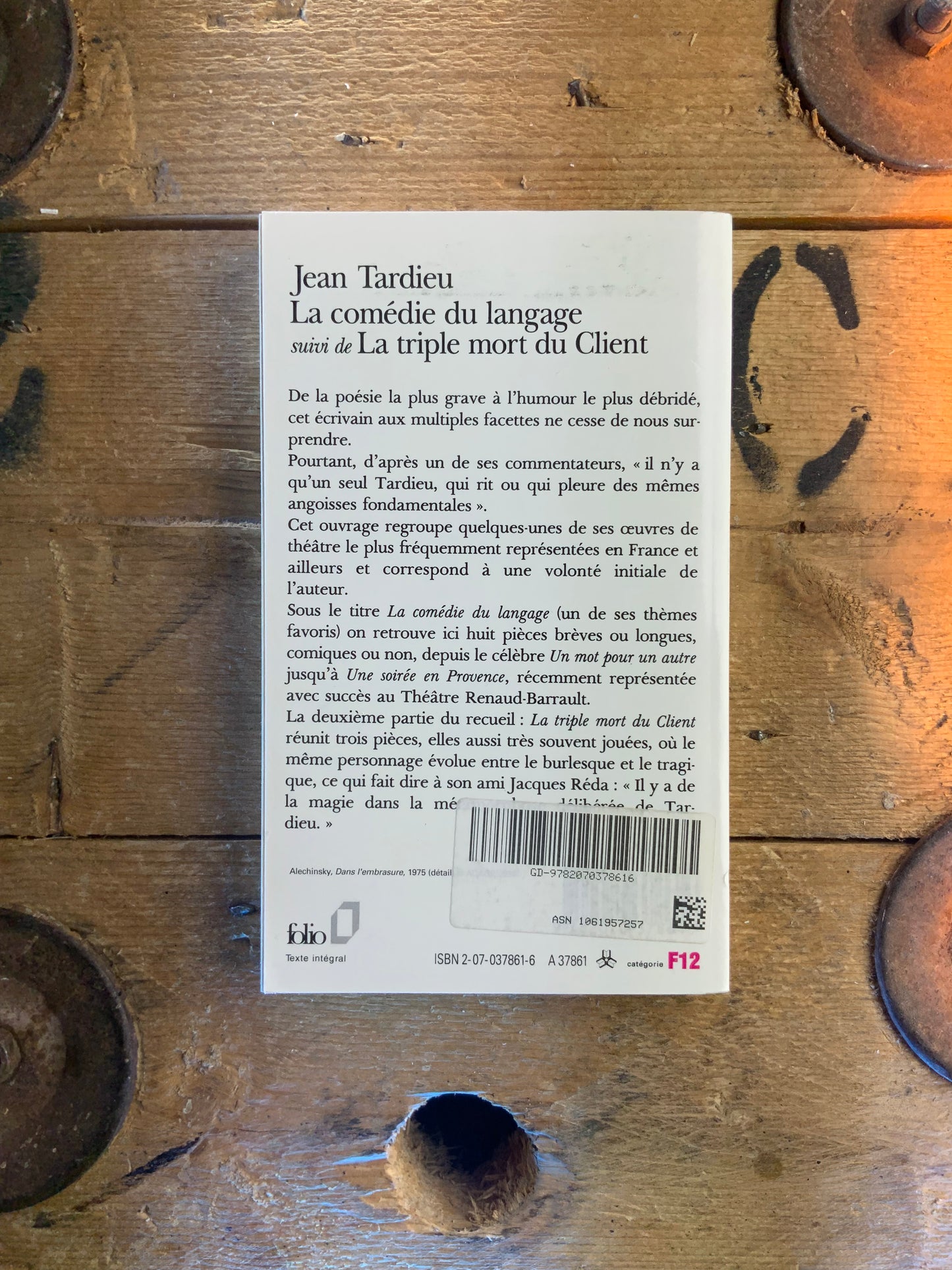 La comédie du langage, suivi de La triple mort du client - Jean Tardieu