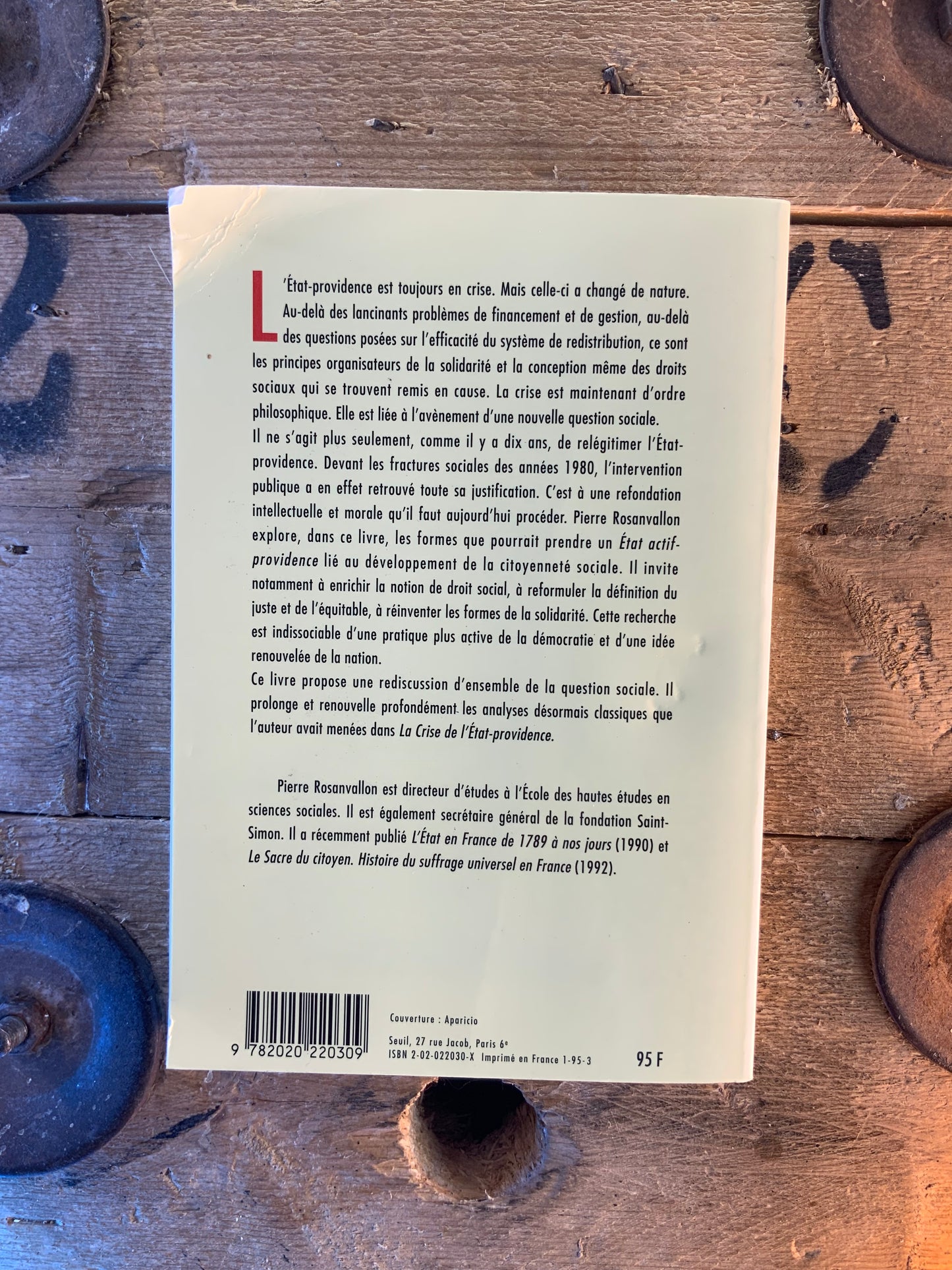 La nouvelle question sociale : repenser l’État-providence - Pierre Rosanvallon