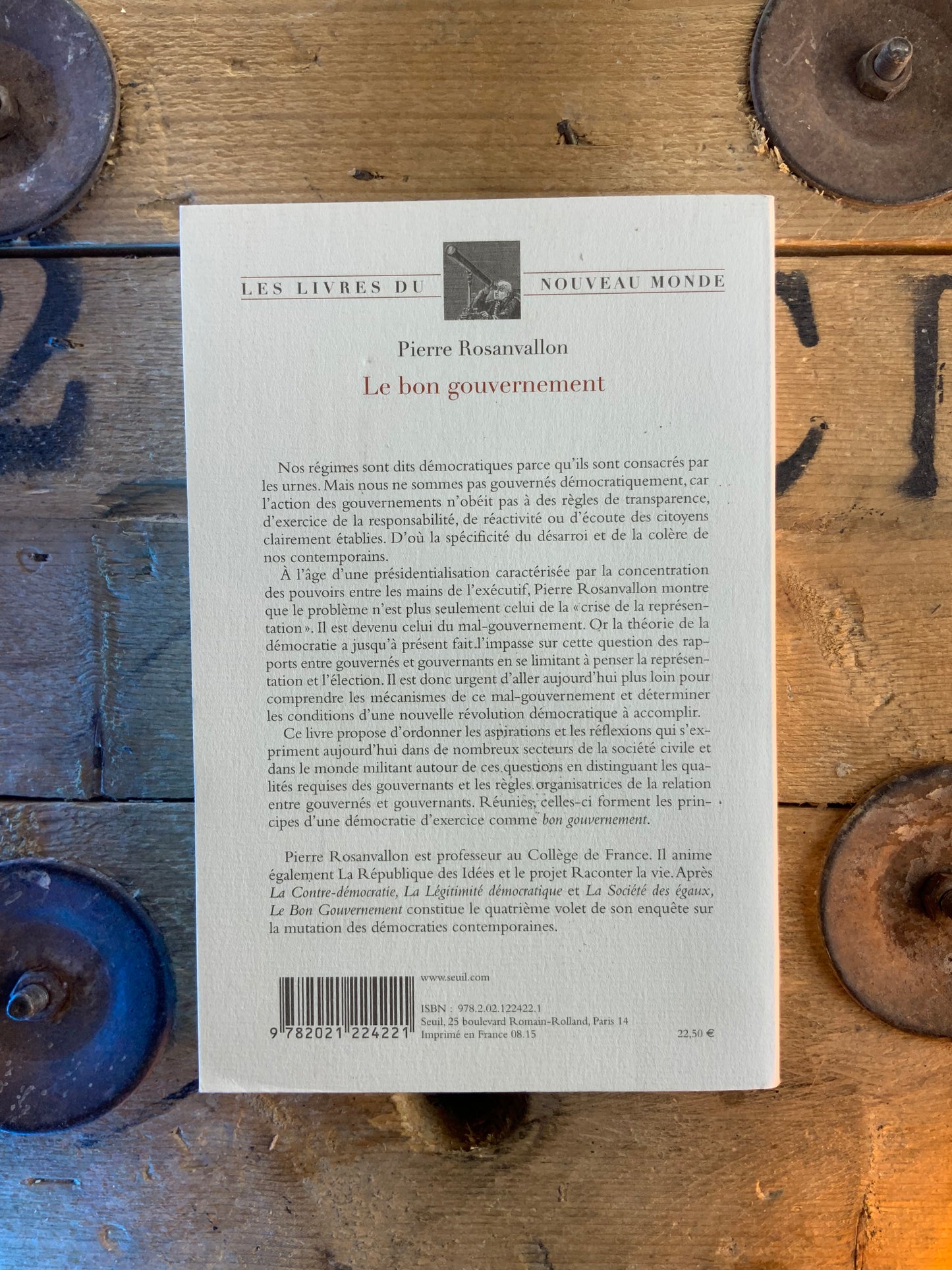 Le bon gouvernement - Pierre Rosanvallon