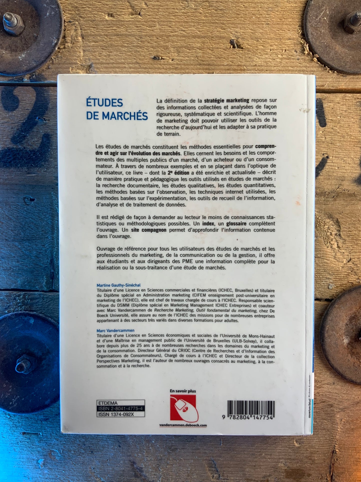 Études de marchés : méthodes et outils - Martine Gauthy-Sinéchal, Marc Vandercammen