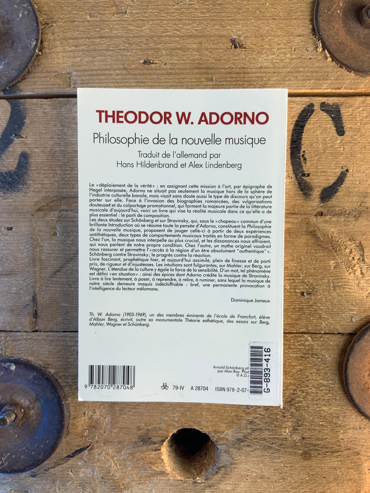 Philosophie de la nouvelle musique - Theodor W. Adorno