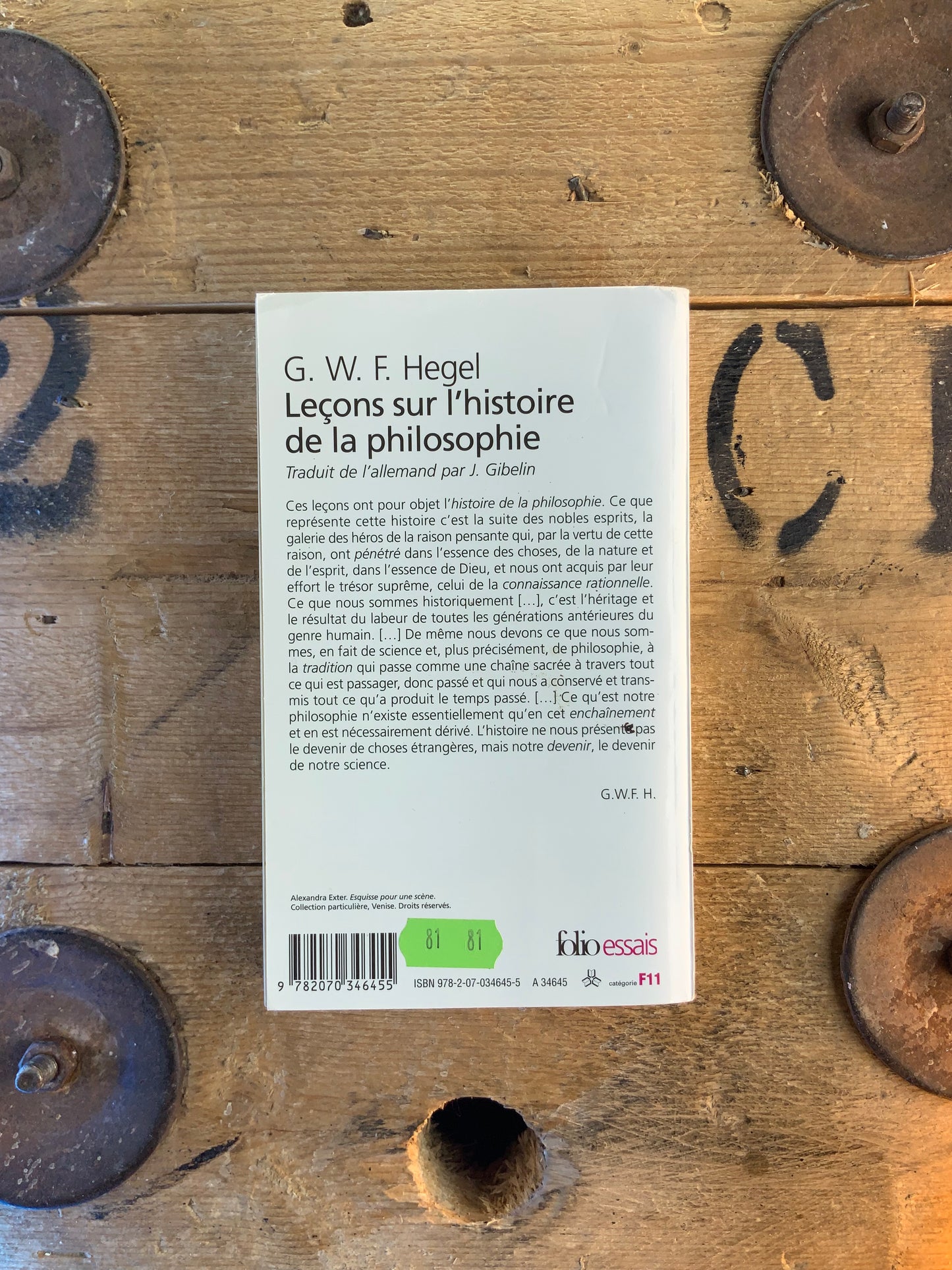 Leçons sur l’histoire de la philosophie - G.W.F. Hegel