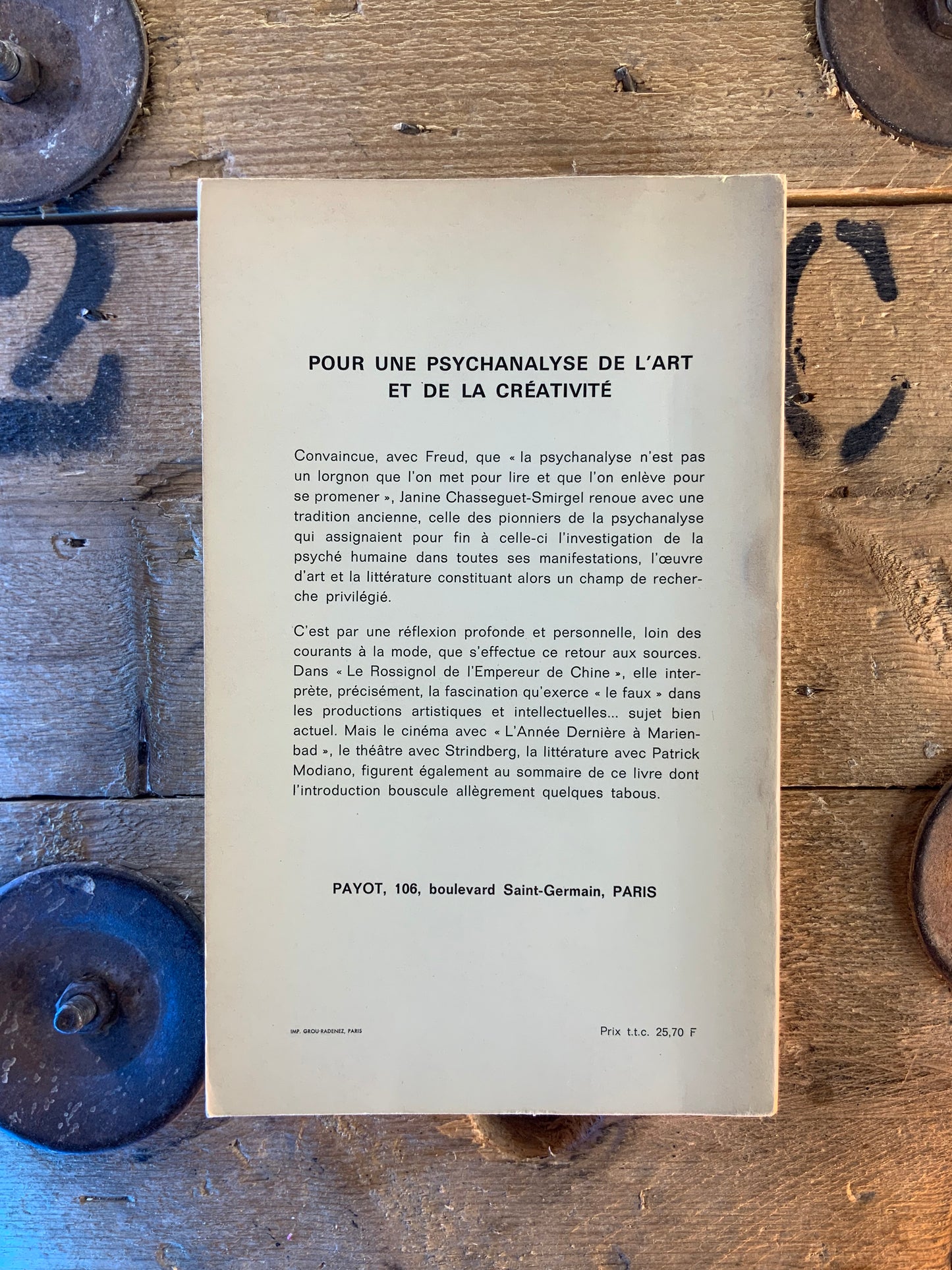 Pour une psychanalyse de l’art et de la créativité - Janine Chausseguet-Smirgel