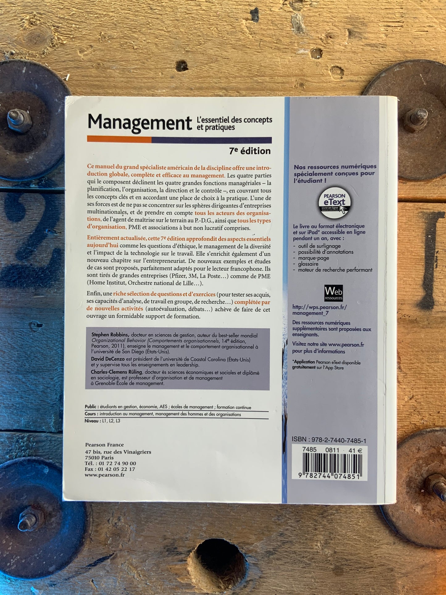 Management : l’essentiel des concepts et pratiques - Stephen Robbins , David DeCenzo , Mary Coulter