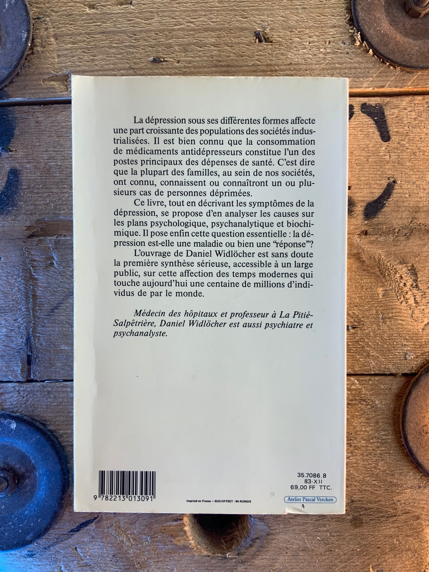 Les logiques de la dépression - Daniel Widlöcher
