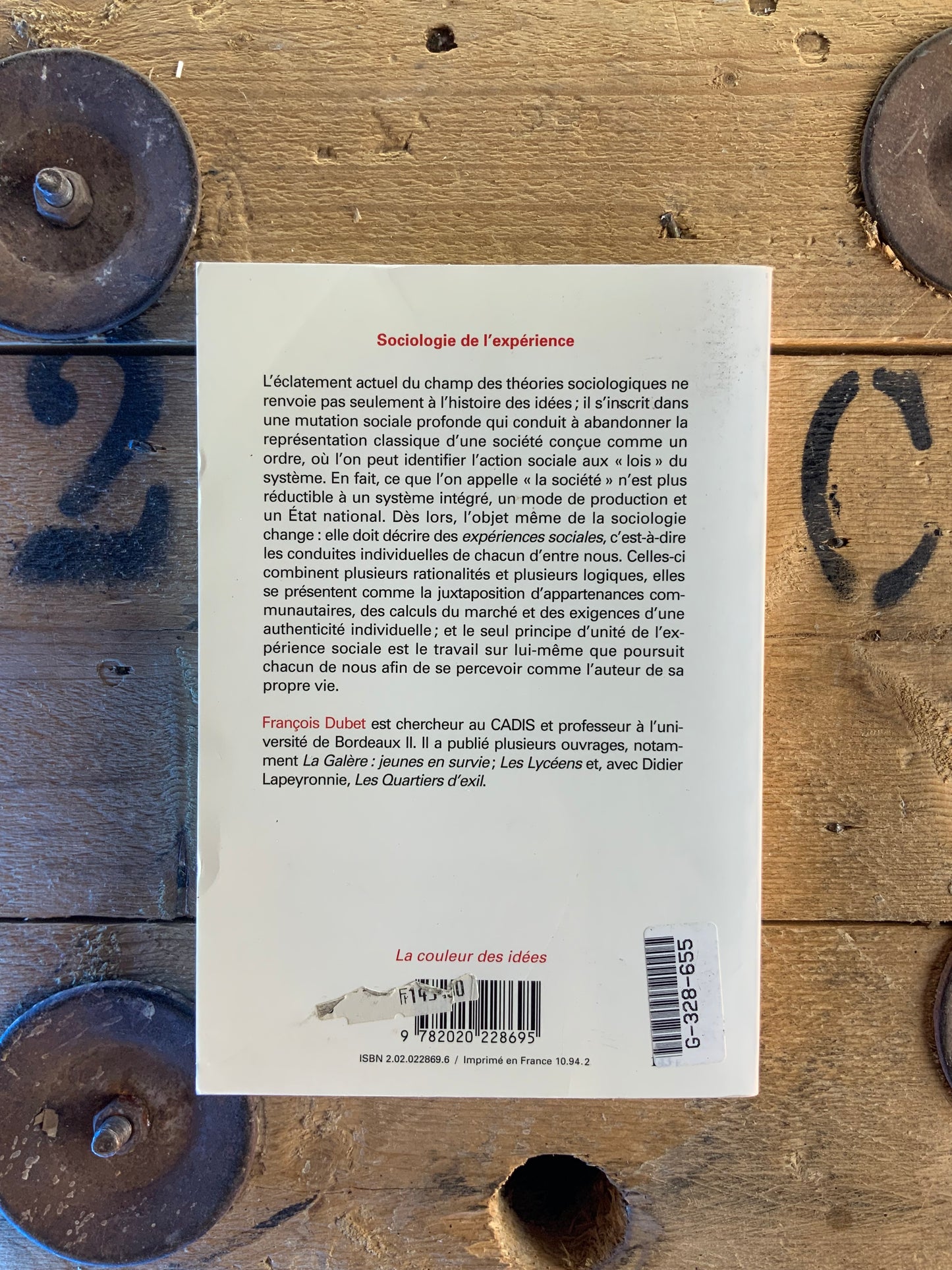 Sociologie de l’expérience - François Dubet