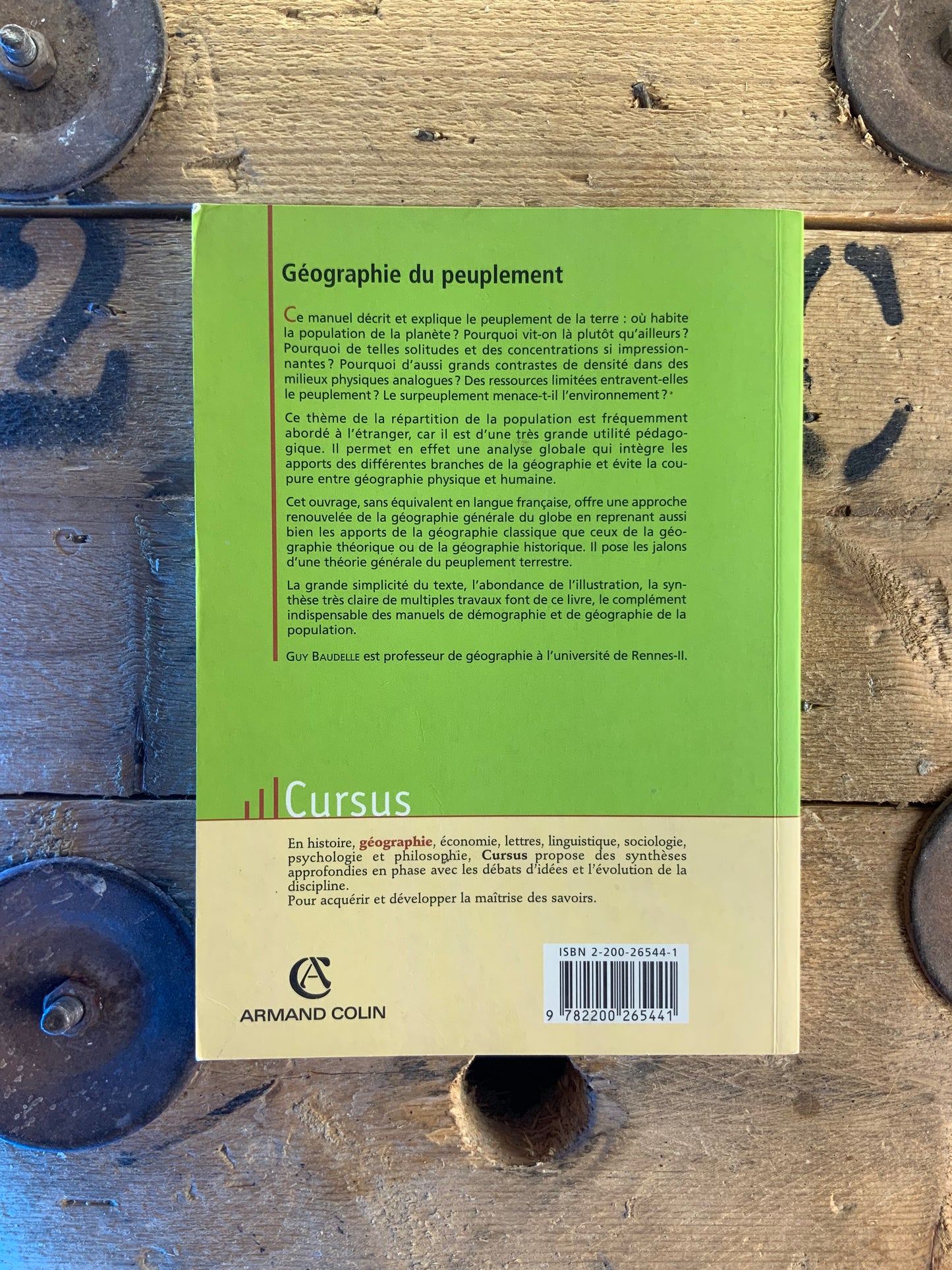 Géographie du peuple - Guy Baudelle