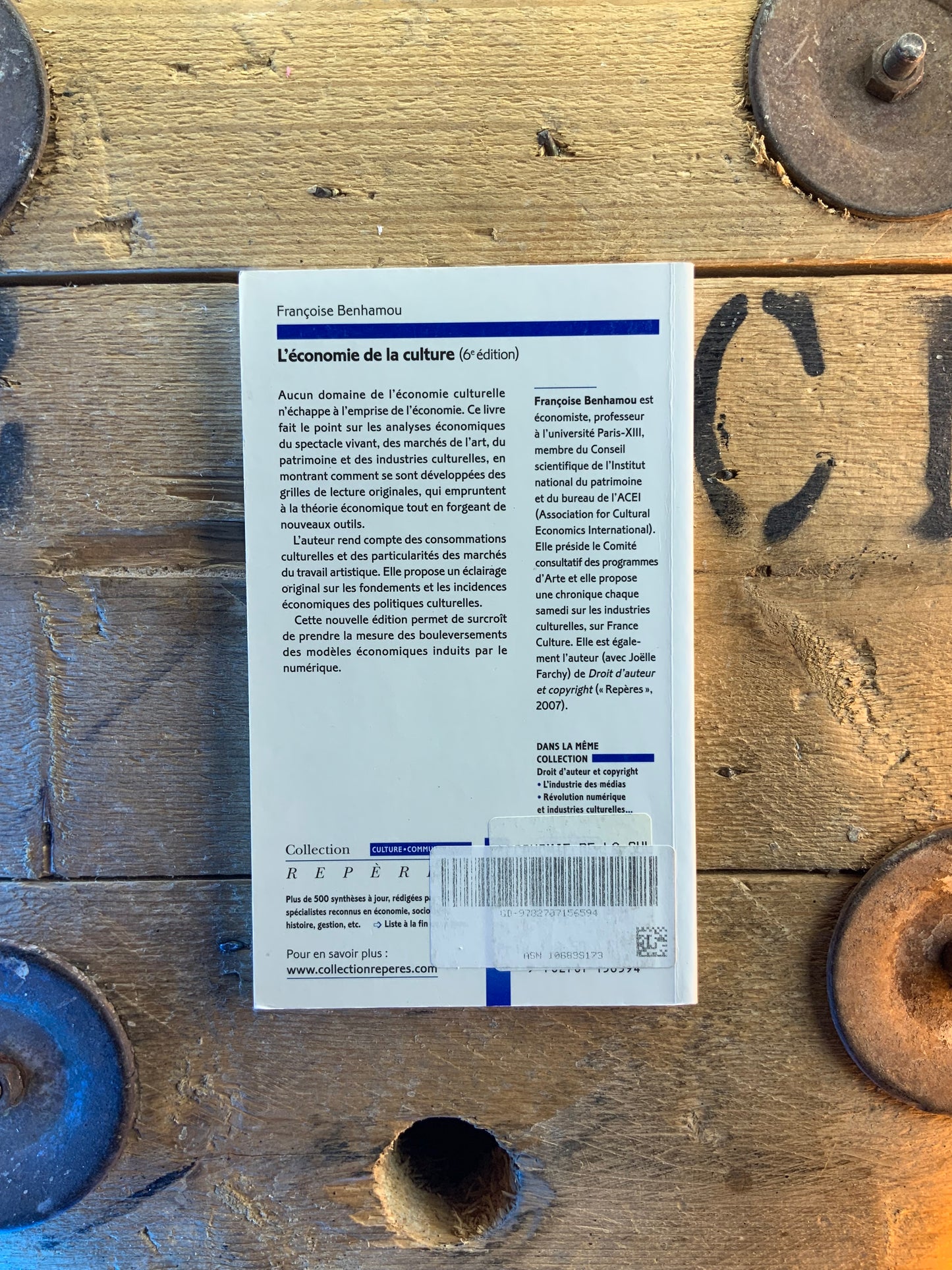 L’économie de la culture - Françoise Benhamou