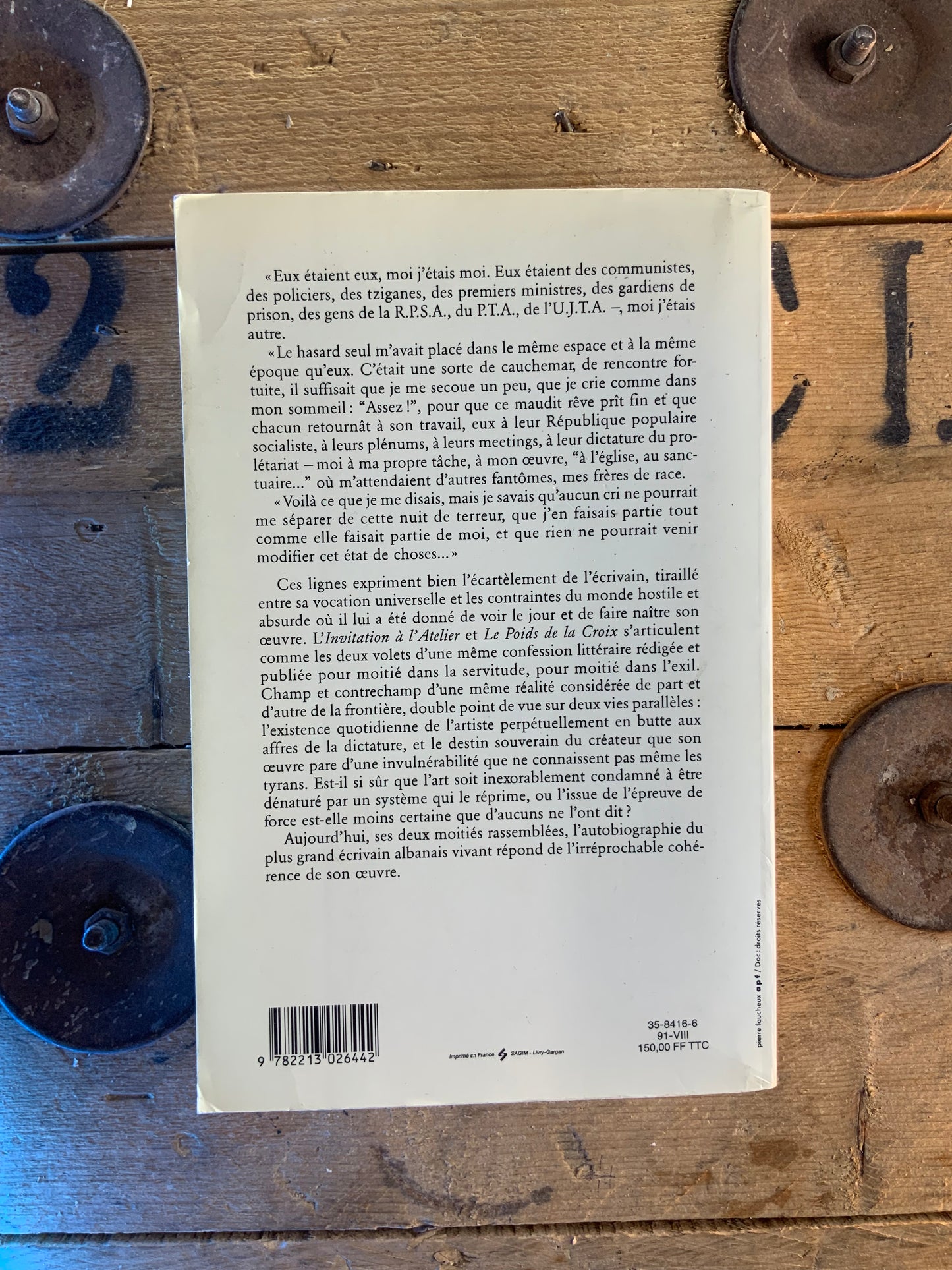 Invitation à l’atelier de l’écrivain, suivi de Le poids de la croix - Ismail Kadaré