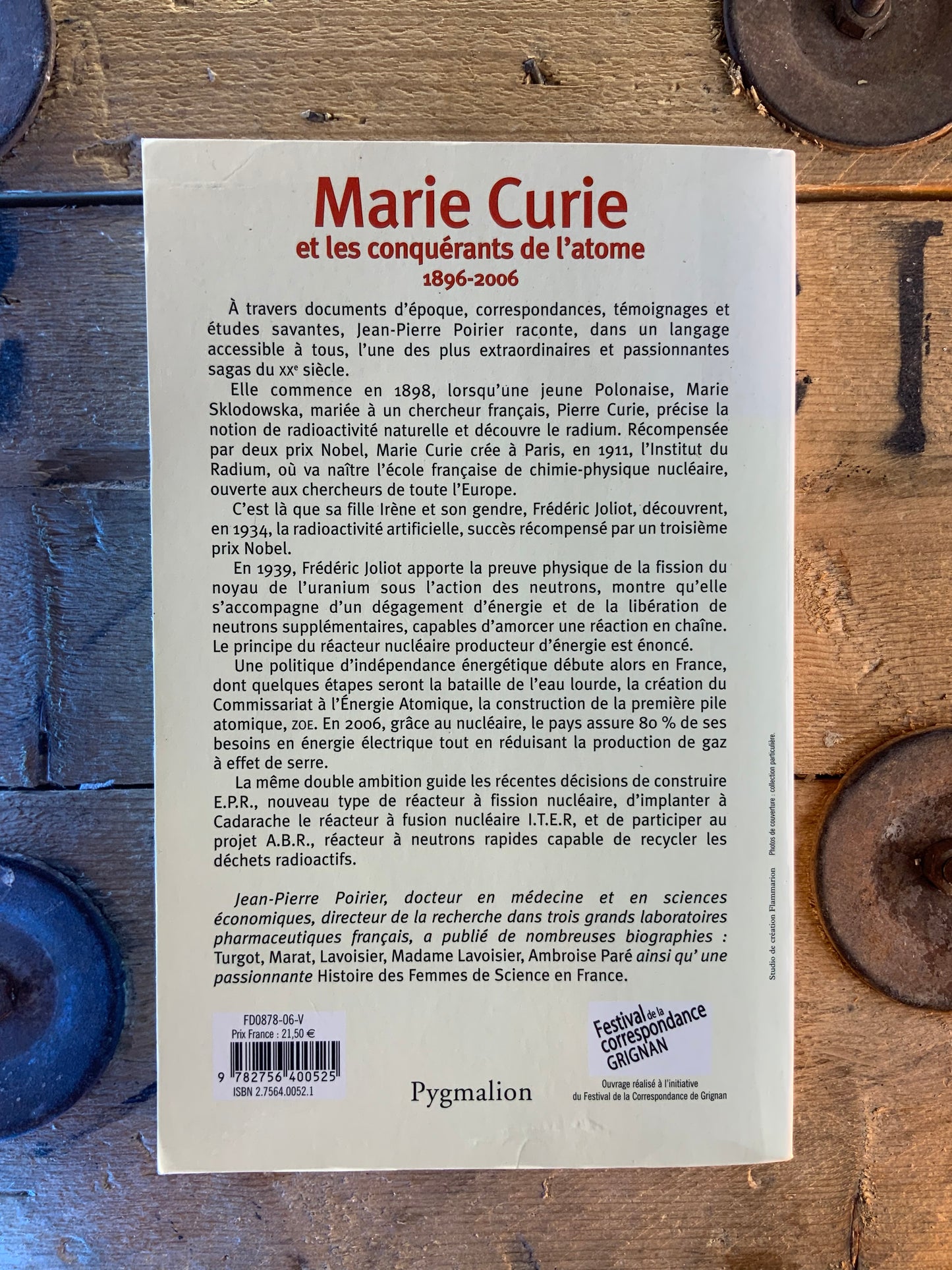 Marie Curie et les conquérants de l’atome 1896-2006 - Jean-Pierre Poirier