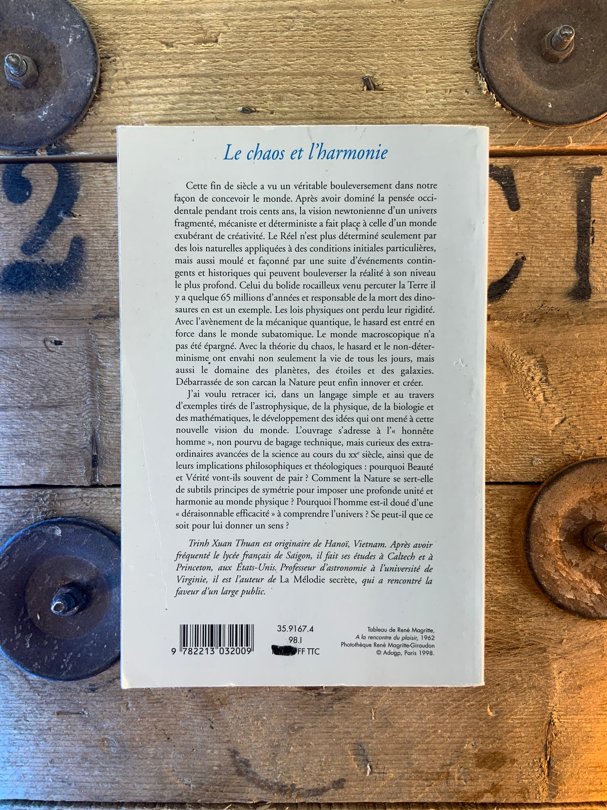Le chaos et l’harmonie : la fabrication du réel - Trinh Xuan Thuan