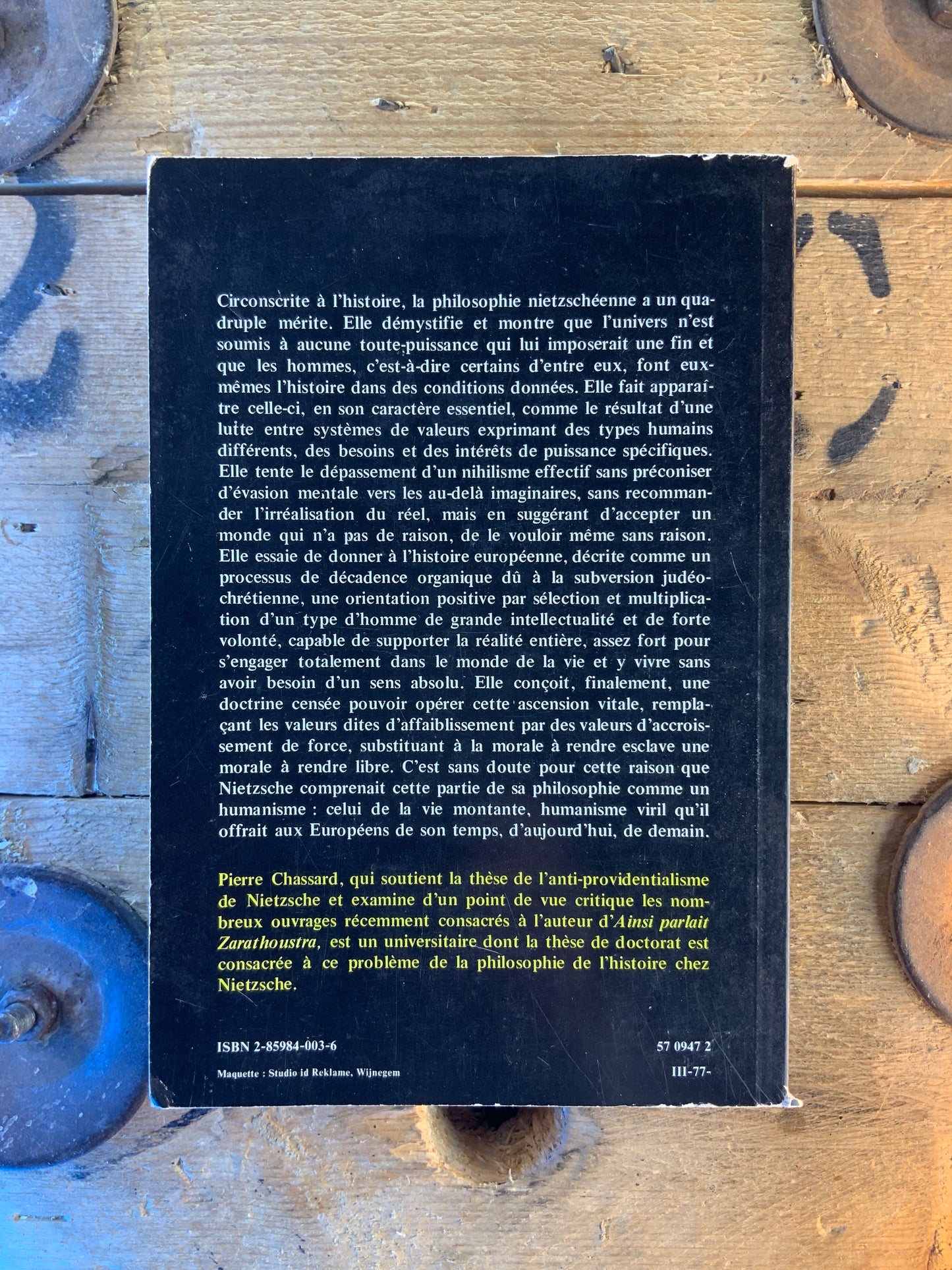 Nietzsche : finalisme et histoire - Pierre Chassard