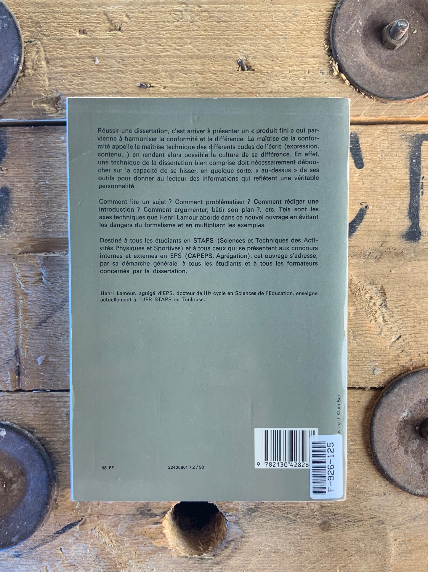 Technique de la dissertation - Henri Lamour