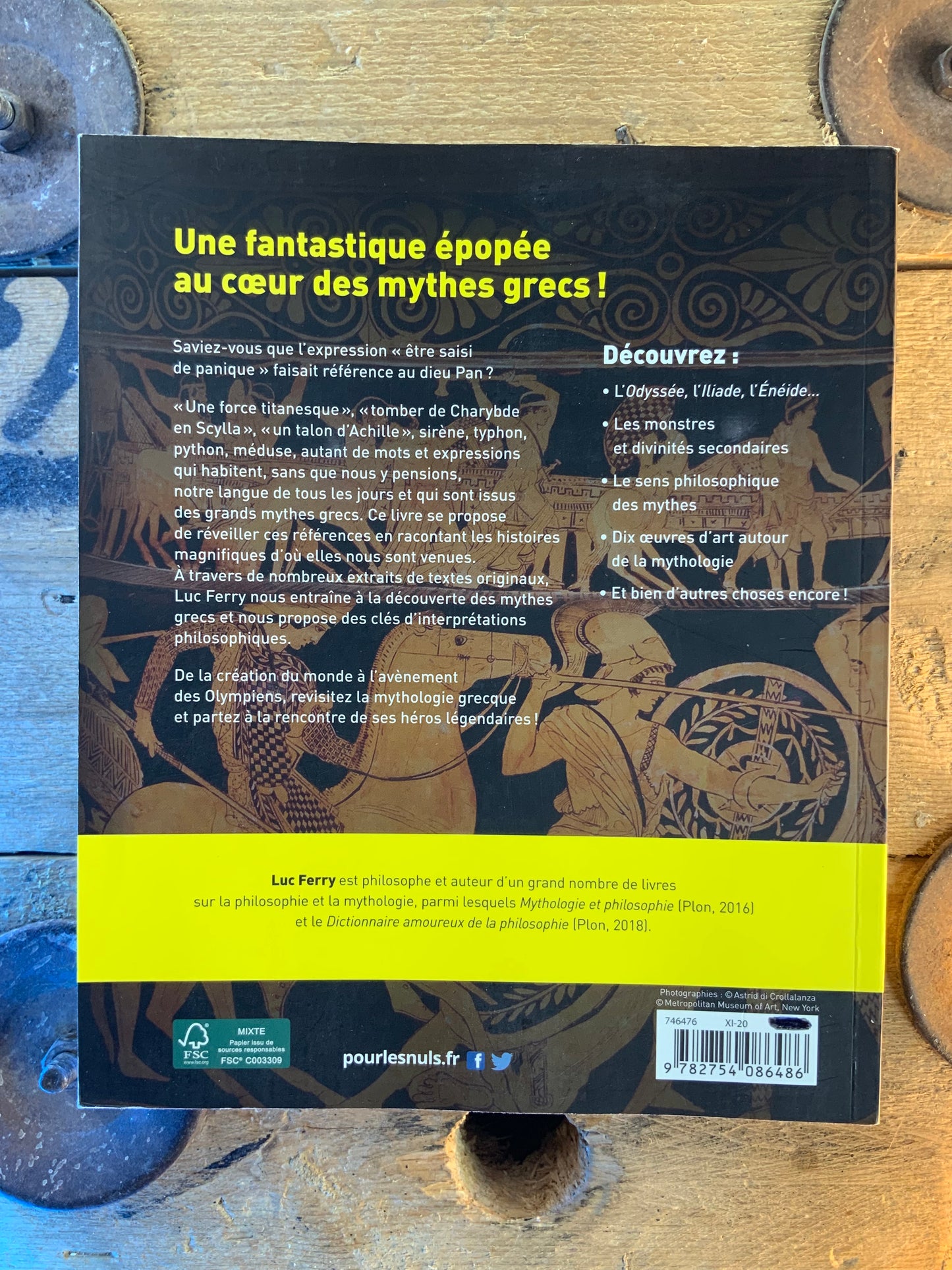 La mythologie grecque de A à Z pour les nuls - Luc Ferru