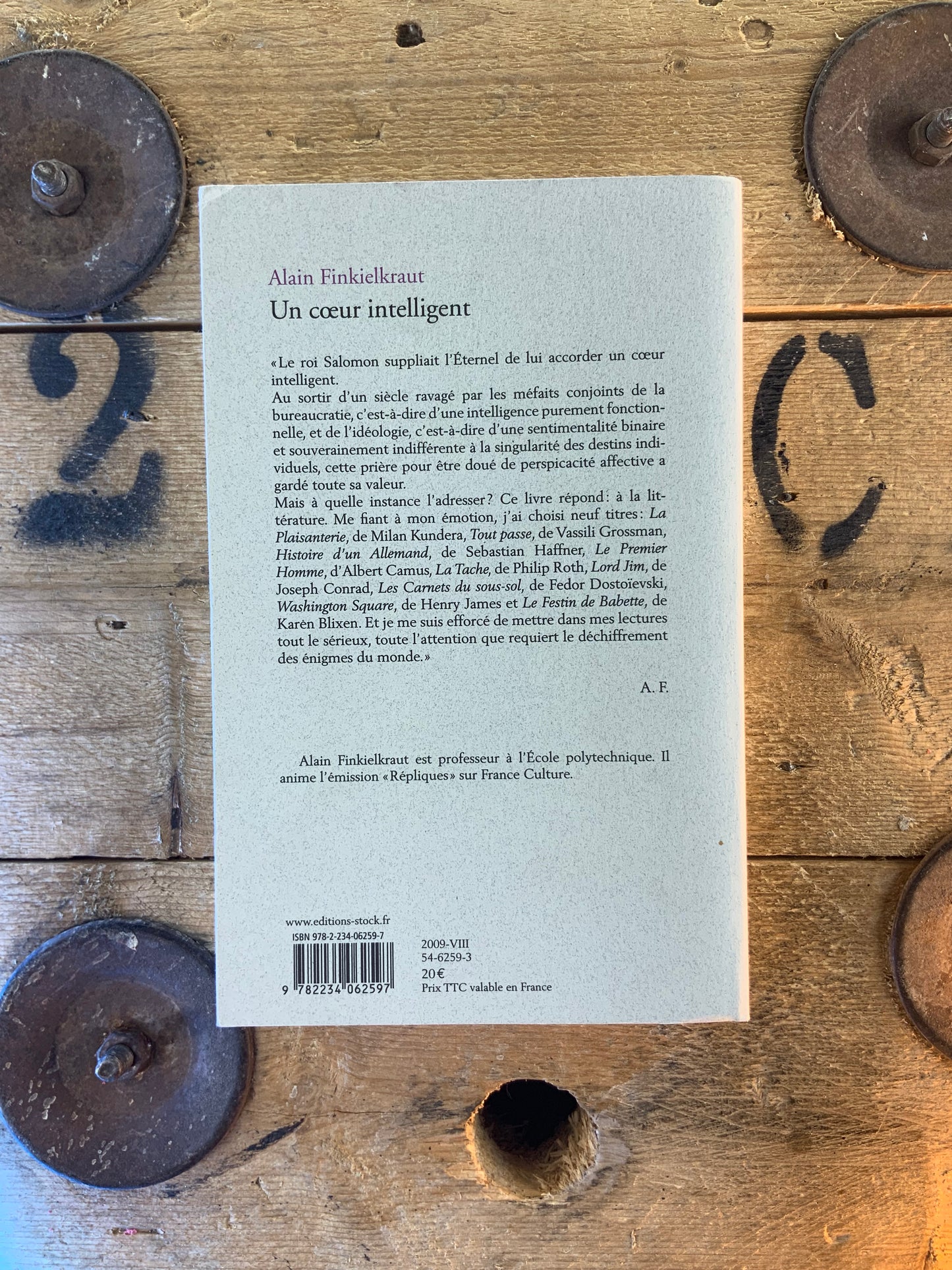 Un cœur intelligent - Alain Finkielkraut