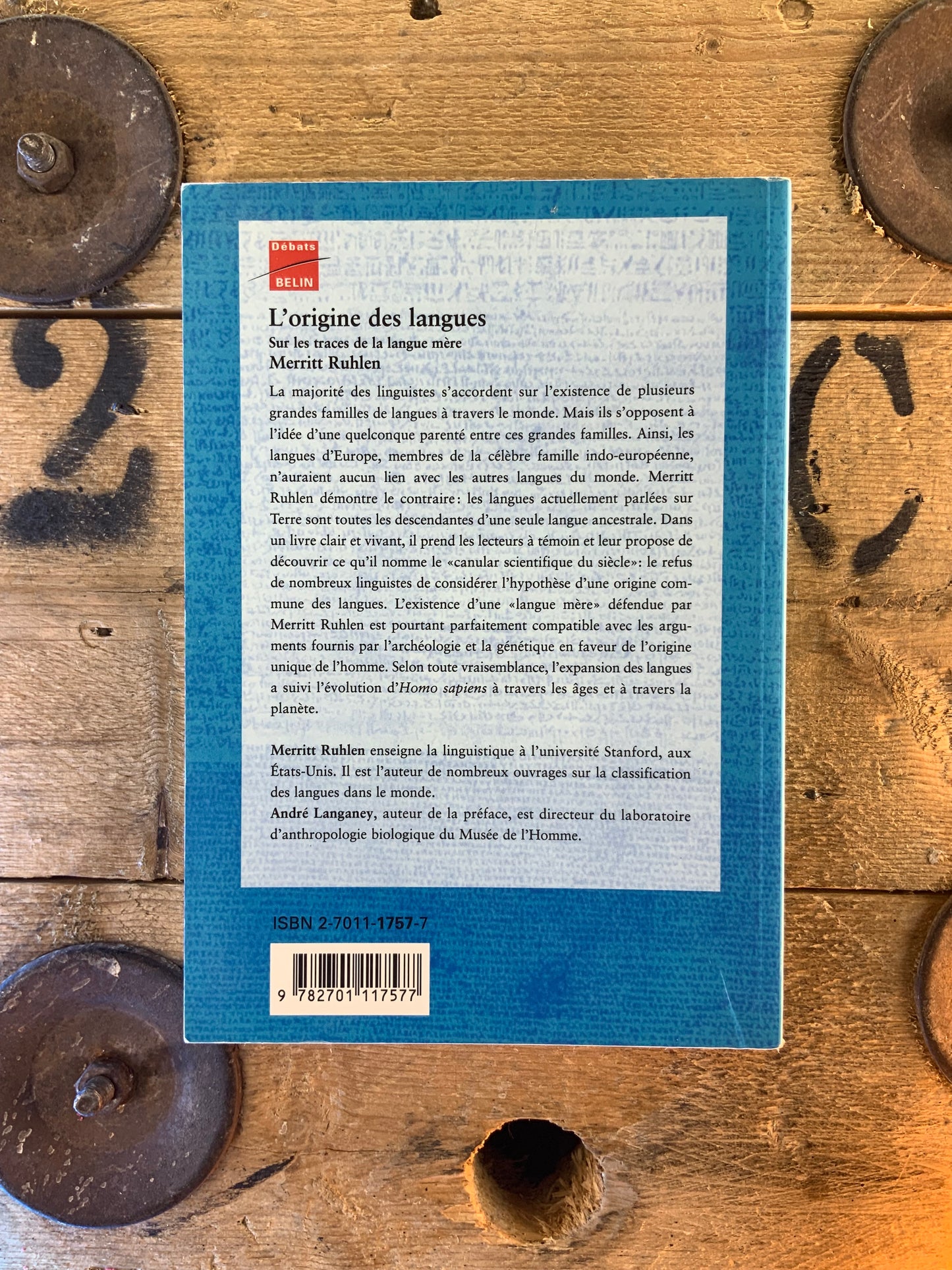 L’origine des langues - Merritt Ruhlen